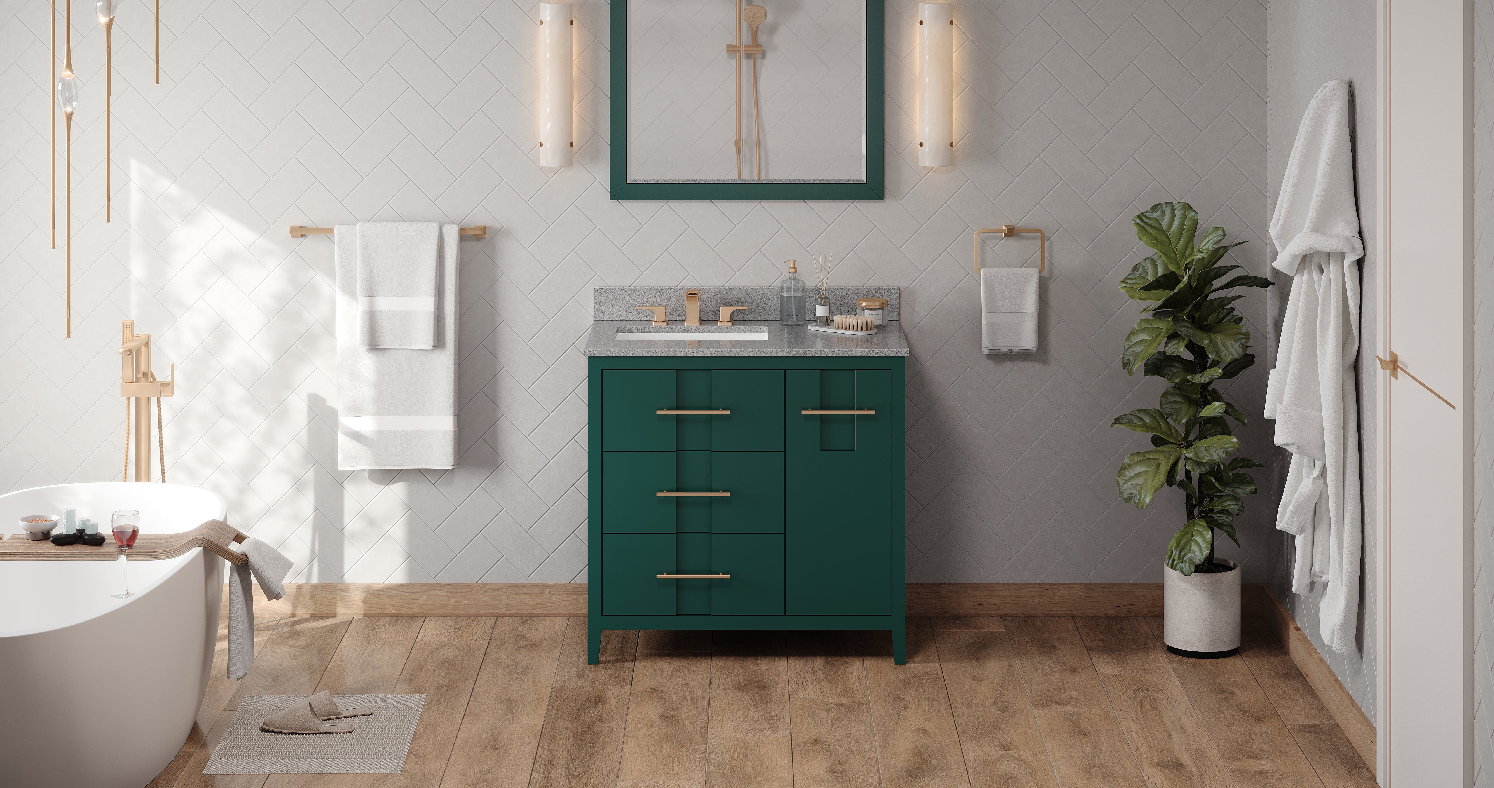 36" Katara Vanity – Left Offset