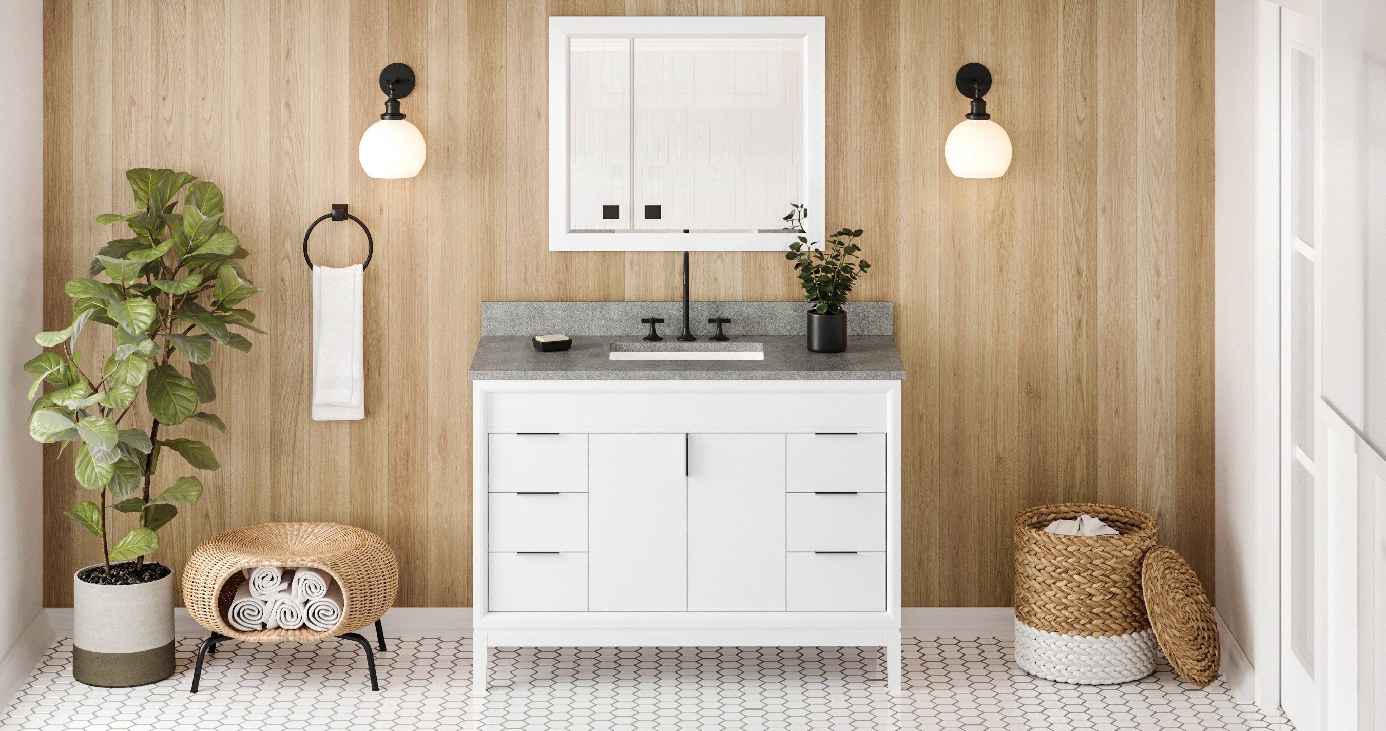 48" Theodora Vanity – White