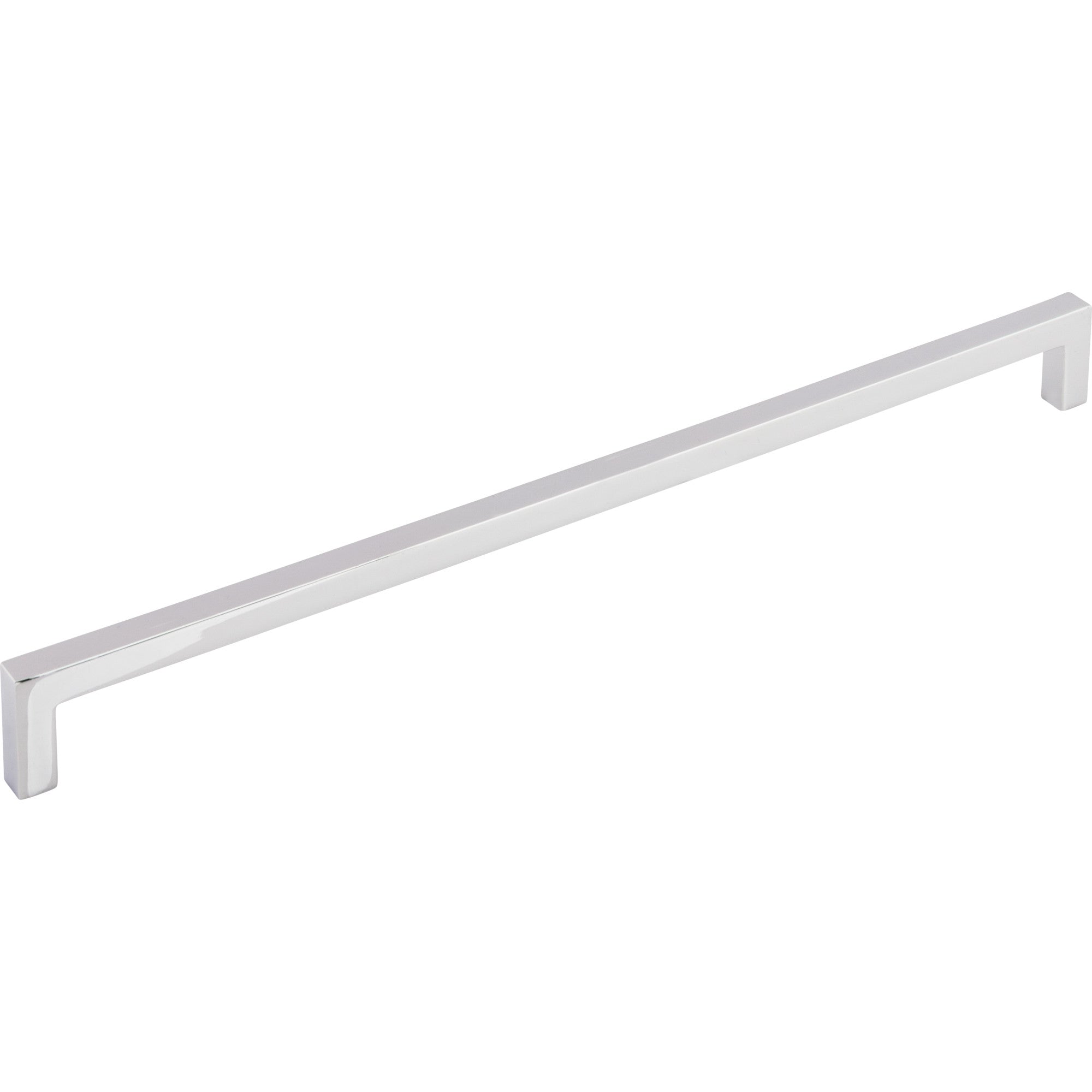 Square Bar 12 5/8" Center to Center Bar Pull - Polished Chrome