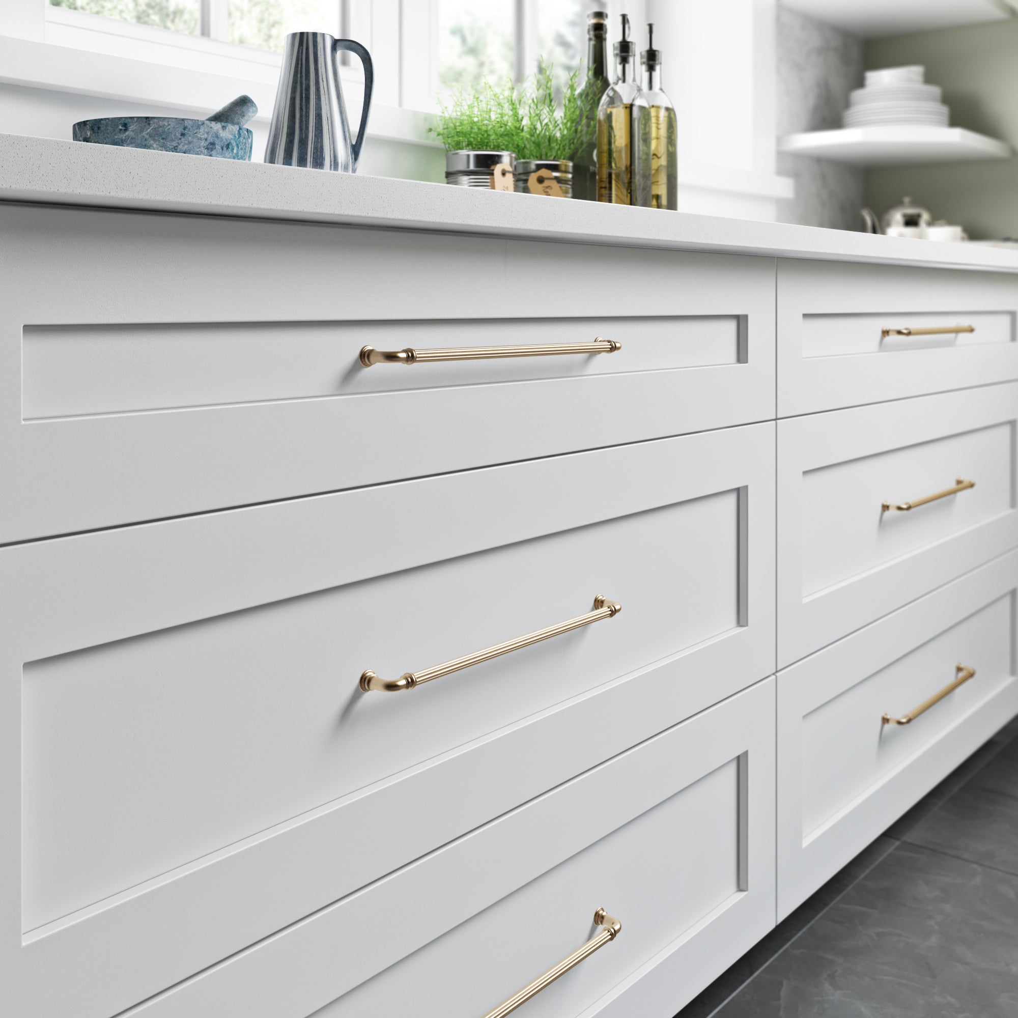 Reeded Bar Pull
