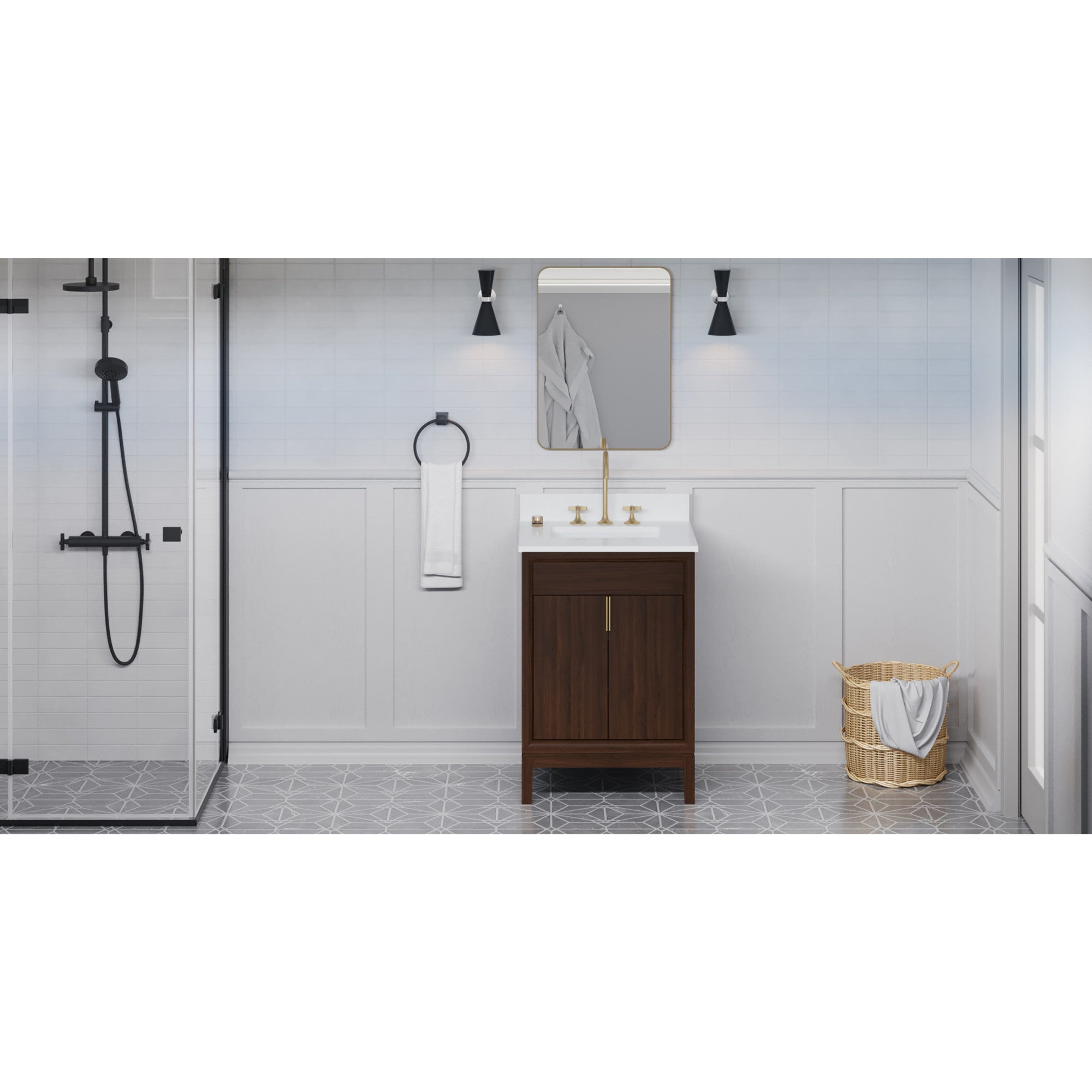 24" Theodora Vanity – Dark Walnut