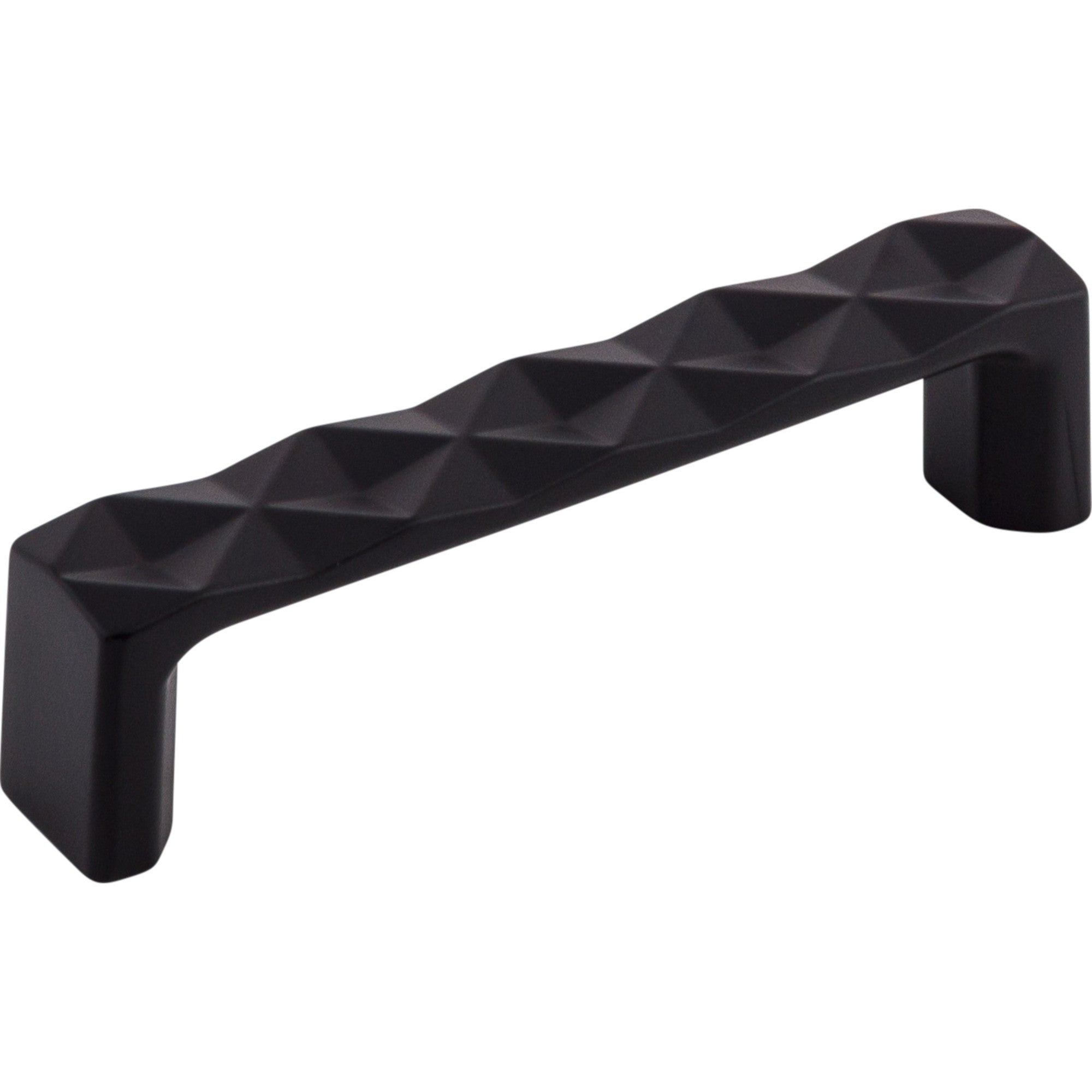 Quilted 3 3/4" Center to Center Bar Pull - Flat Black