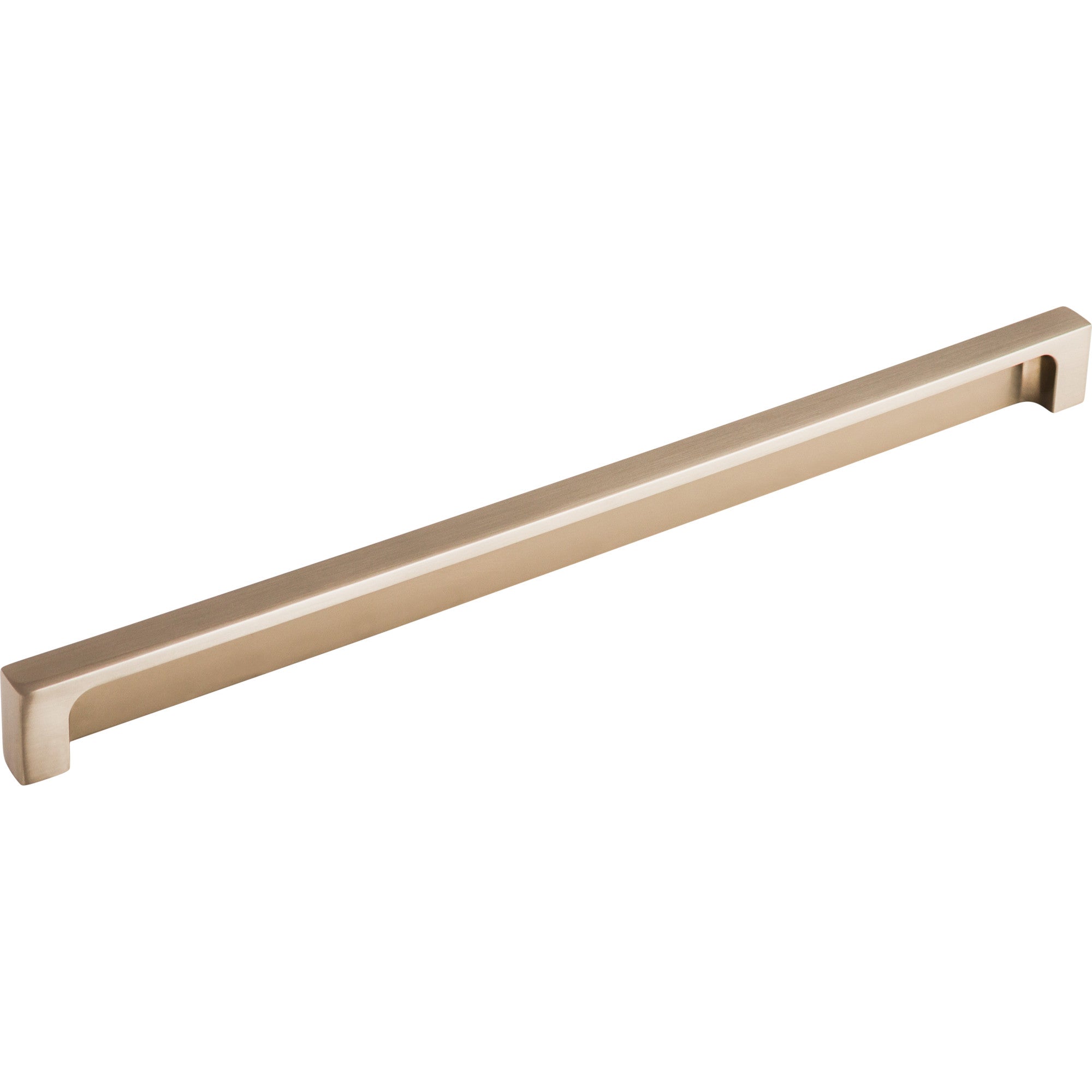 Modern Metro 12" Center to Center Finger Pull - Brushed Satin Nickel