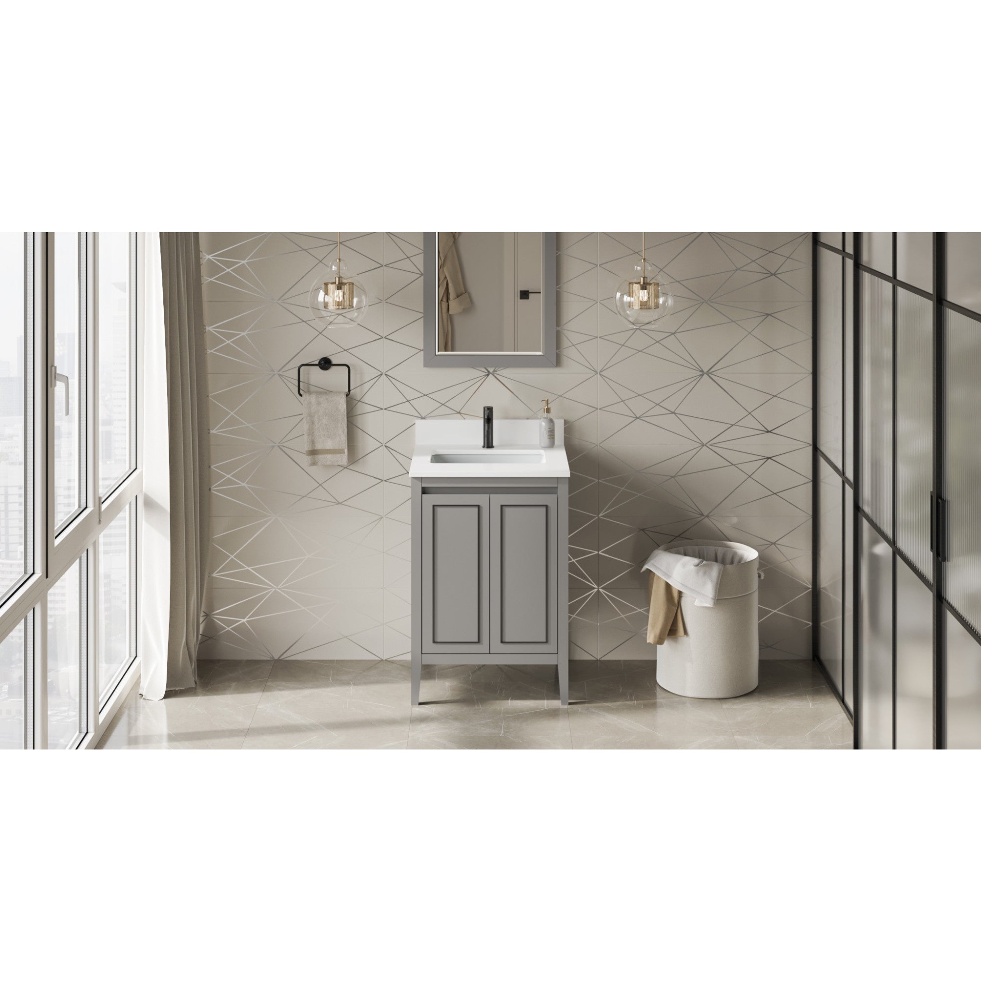 24" Percival Vanity – Grey