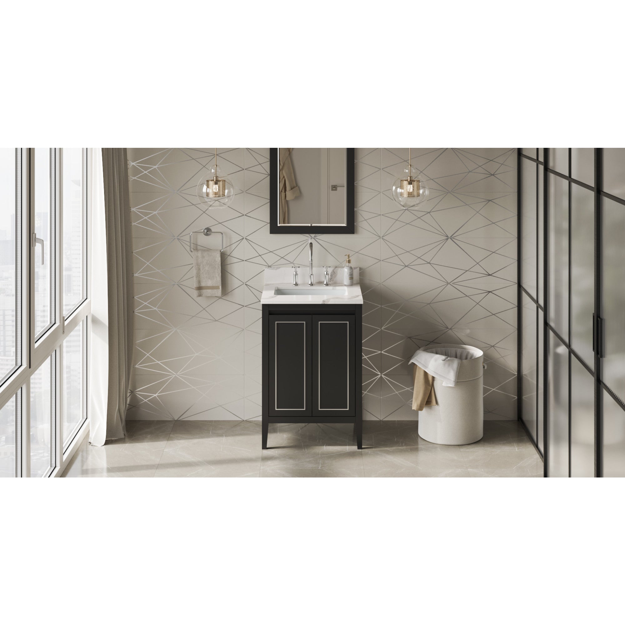 24" Percival Vanity – Black