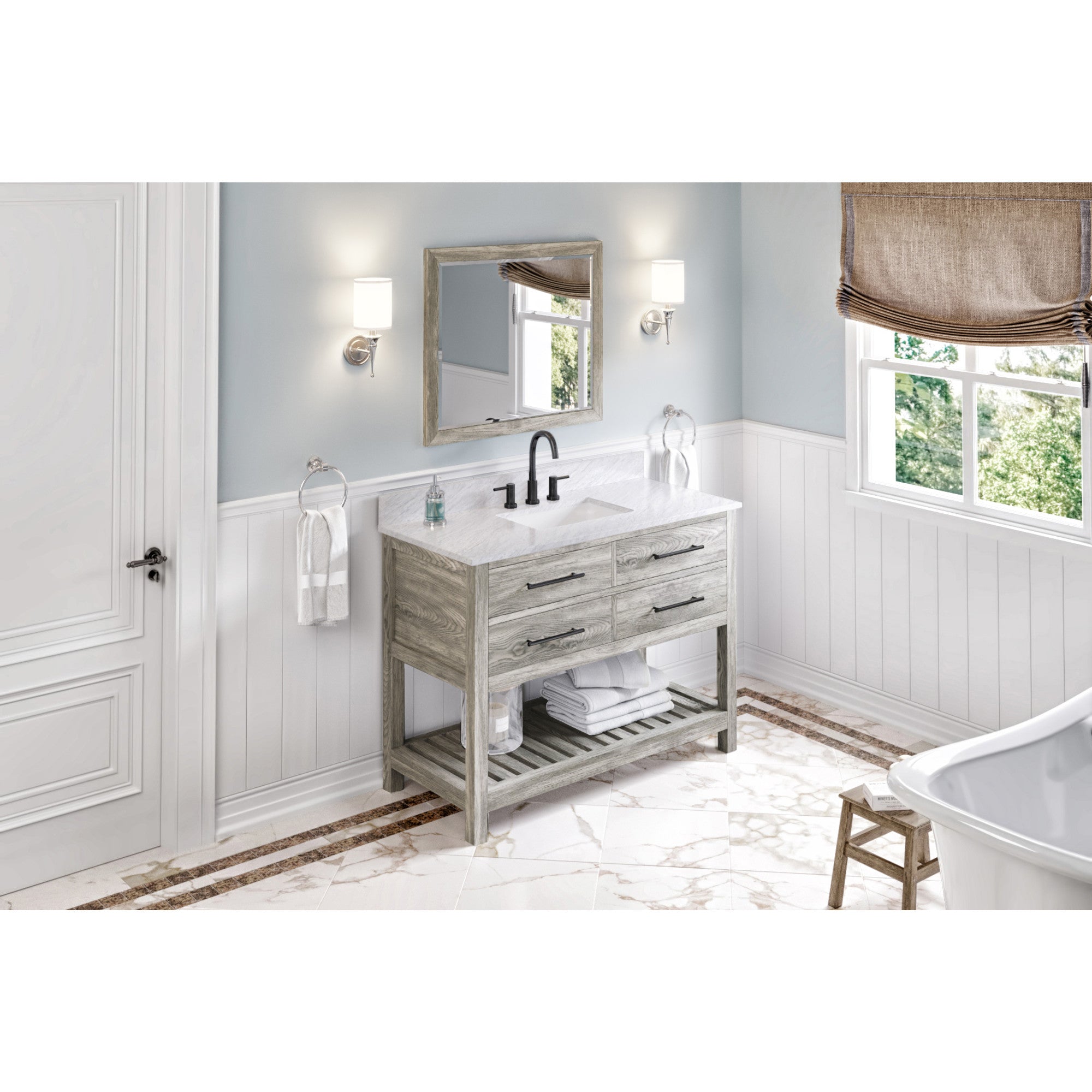 48" Wavecrest Vanity – Weathered Grey