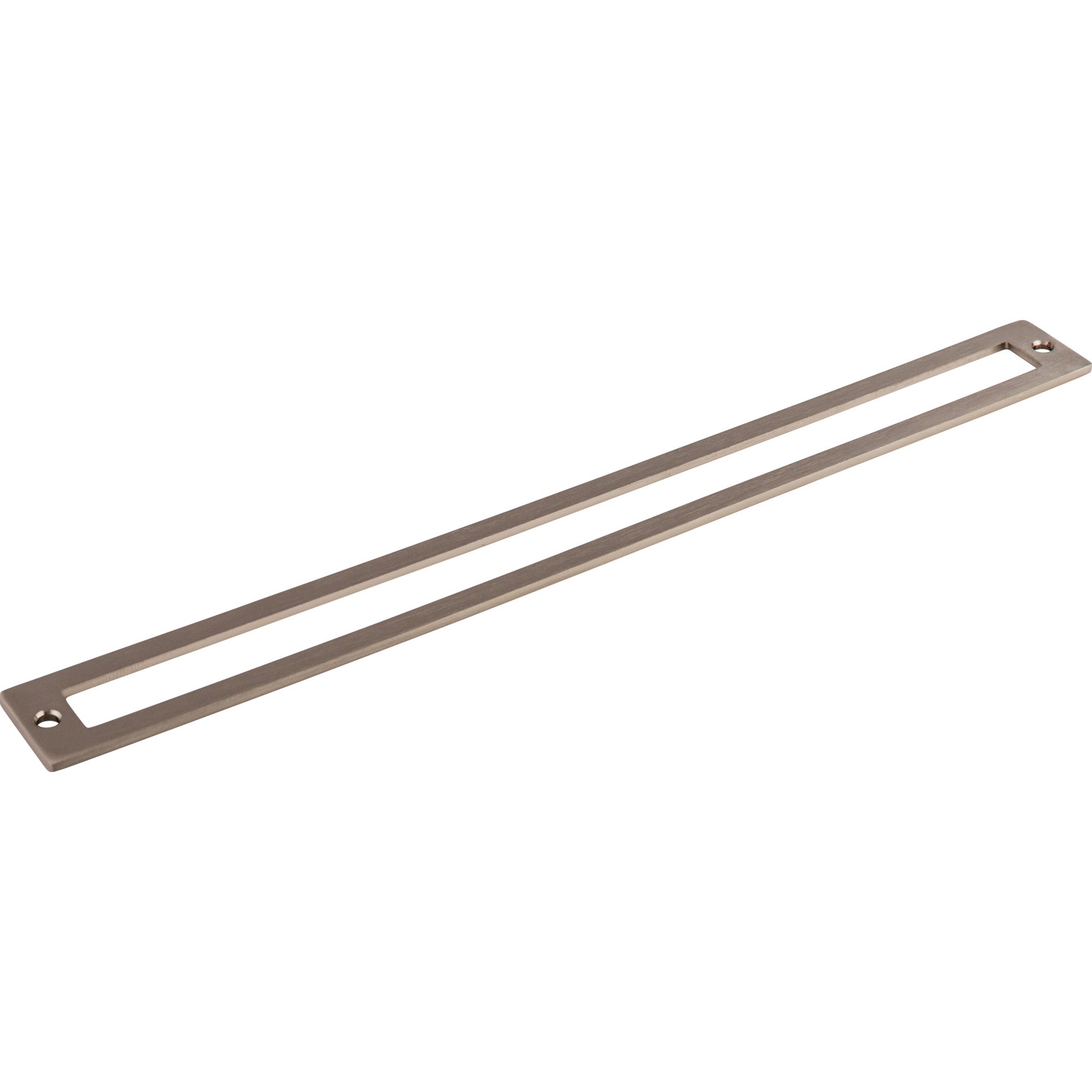 Hollin 12" Center to Center Pull Backplate - Brushed Satin Nickel
