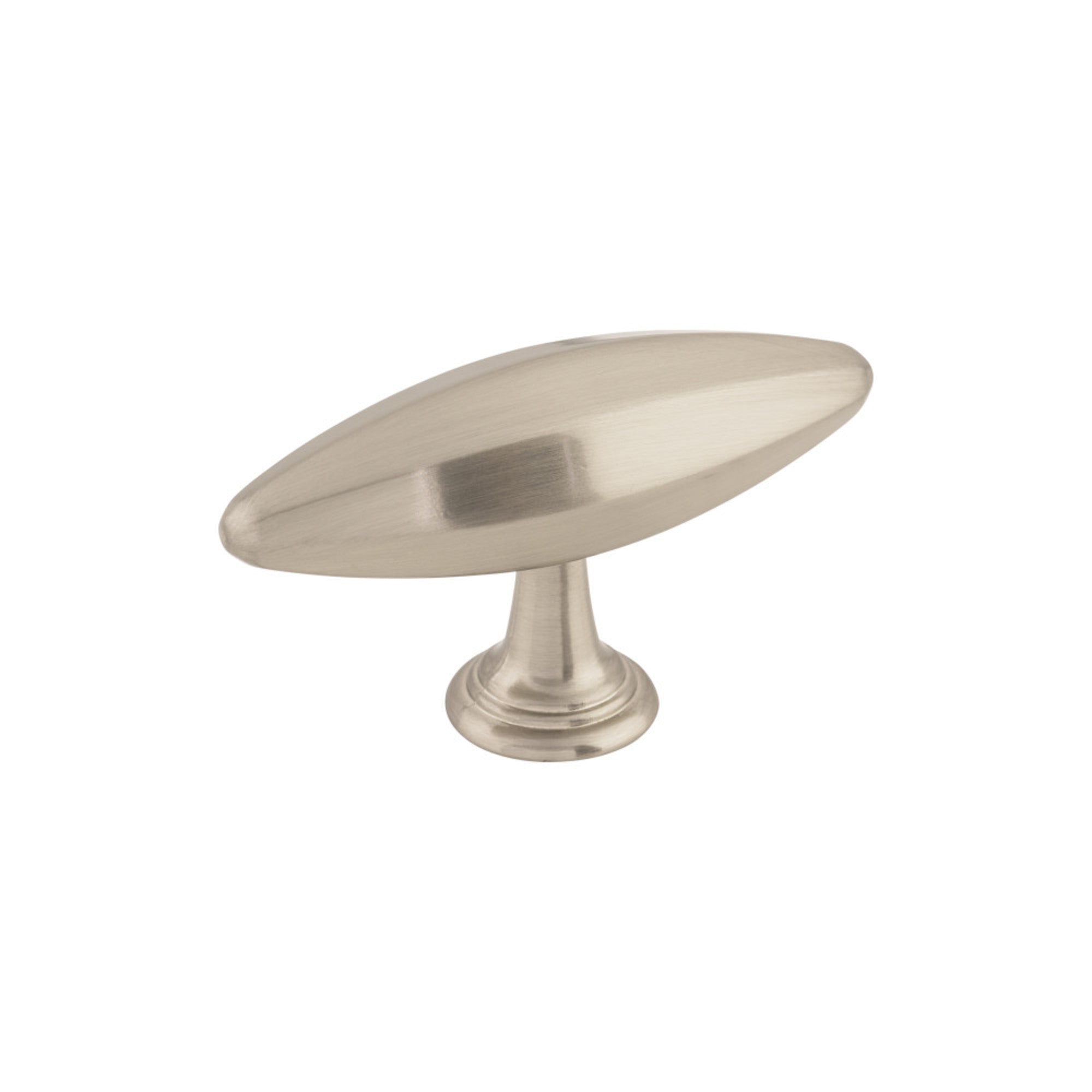 Chareau 3" Length Bar Knob - Brushed Satin Nickel