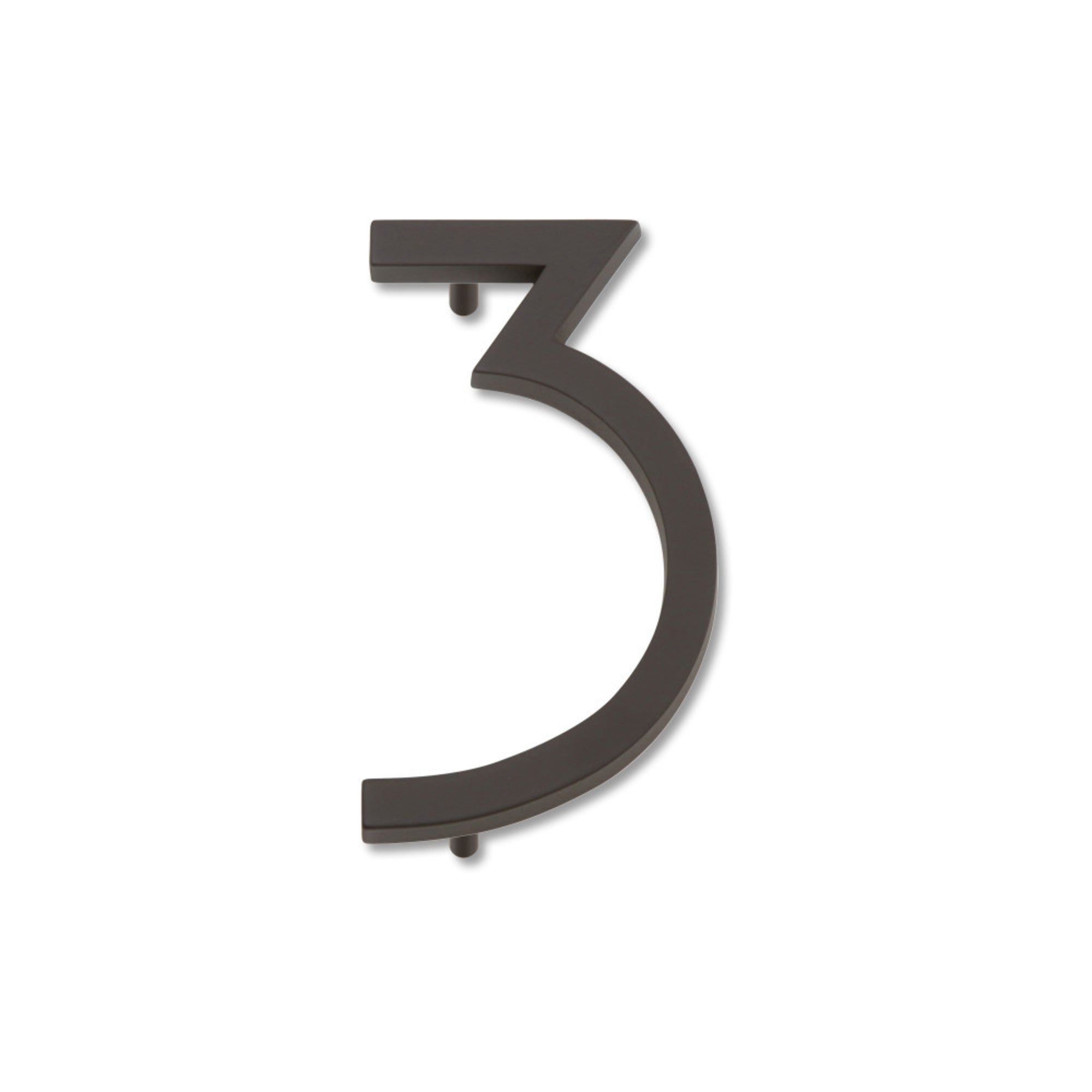 Modern Avalon 4-1/2" H  House Number - Aged Bronze