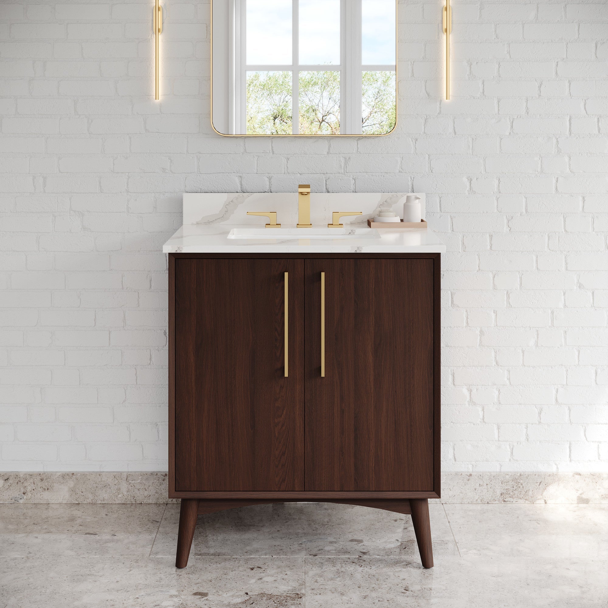 30" Dashwood Vanity – Dark Walnut