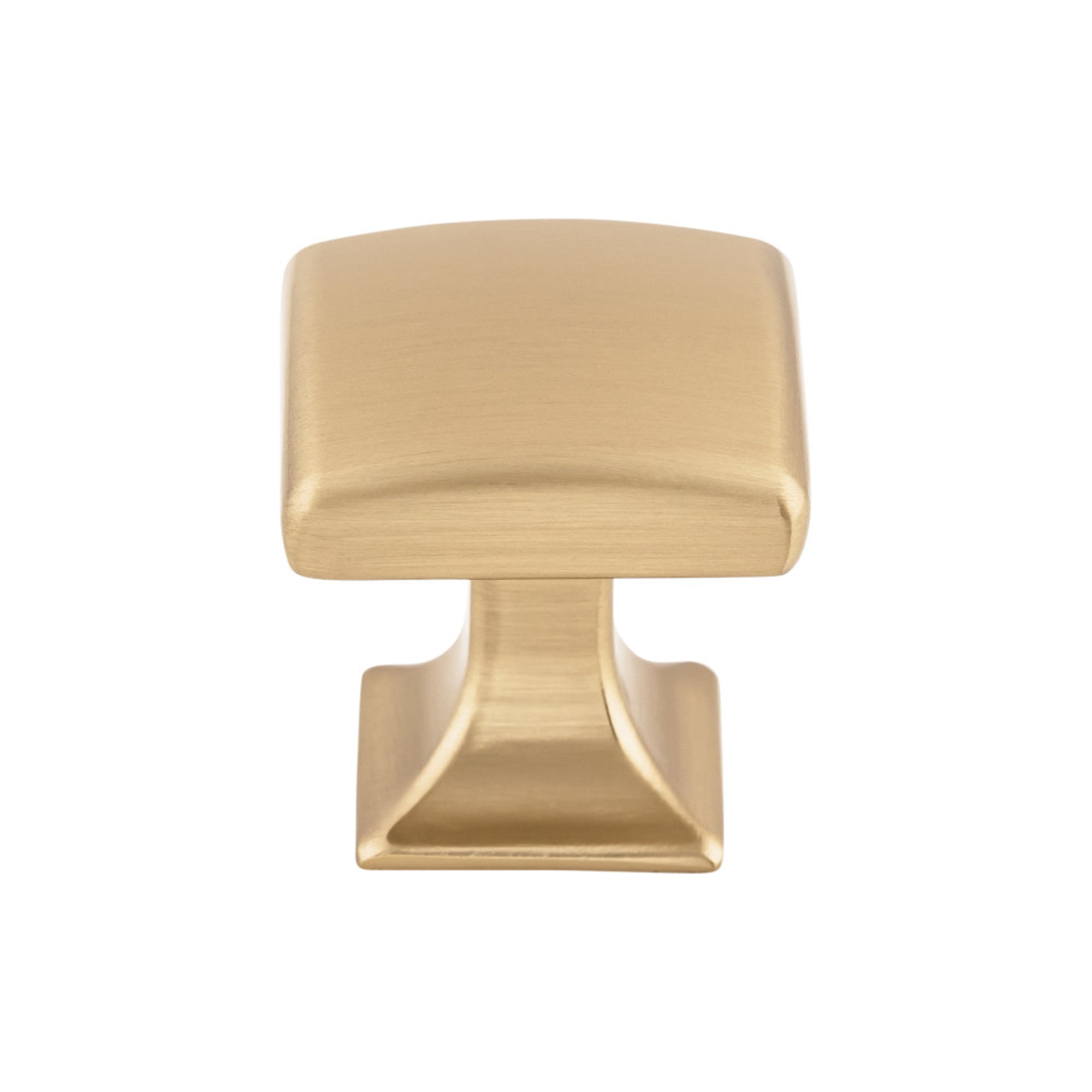 Contour 1 1/8" Length Square Knob - Honey Bronze