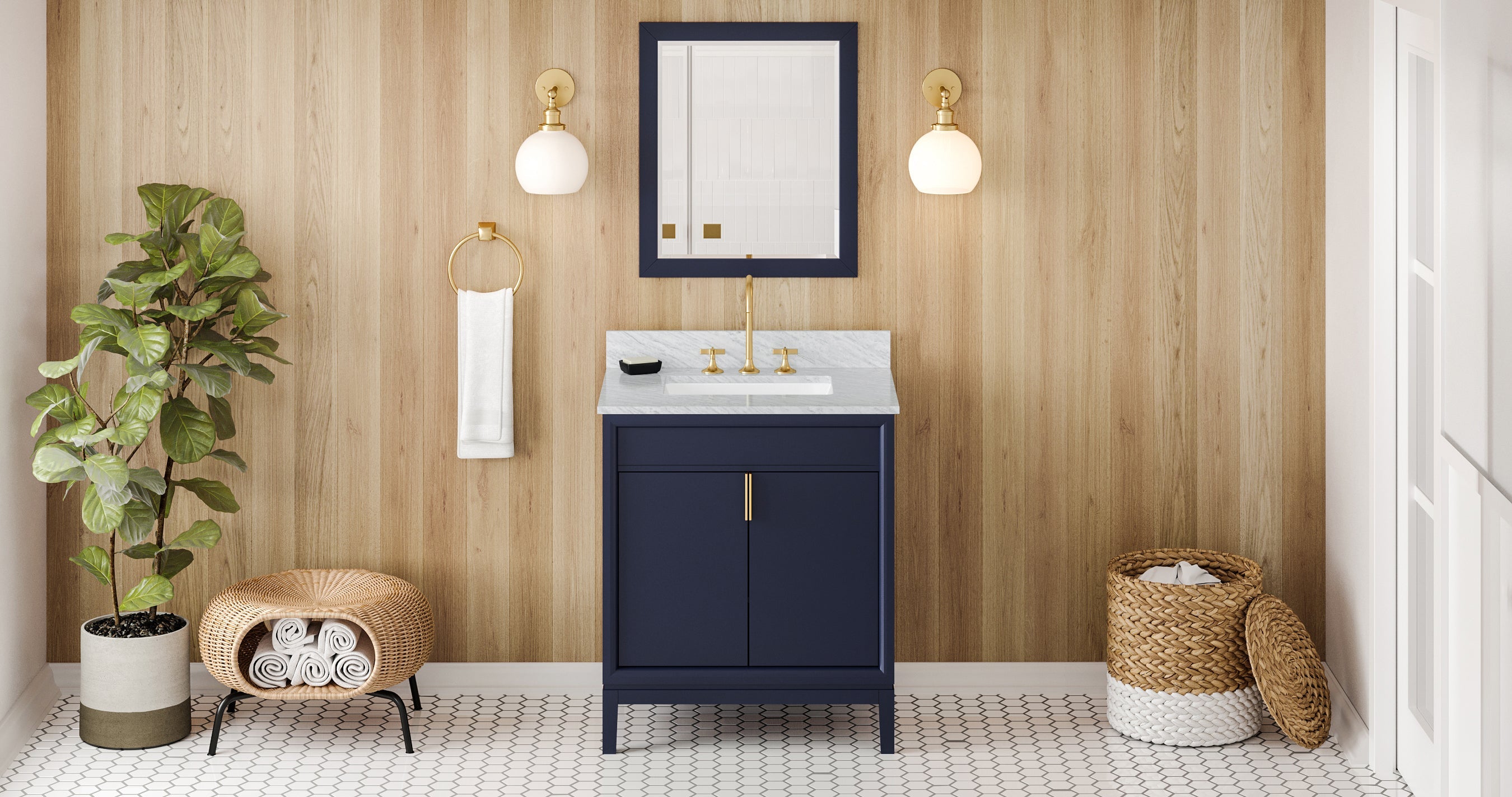 30" Theodora Vanity – Hale Blue