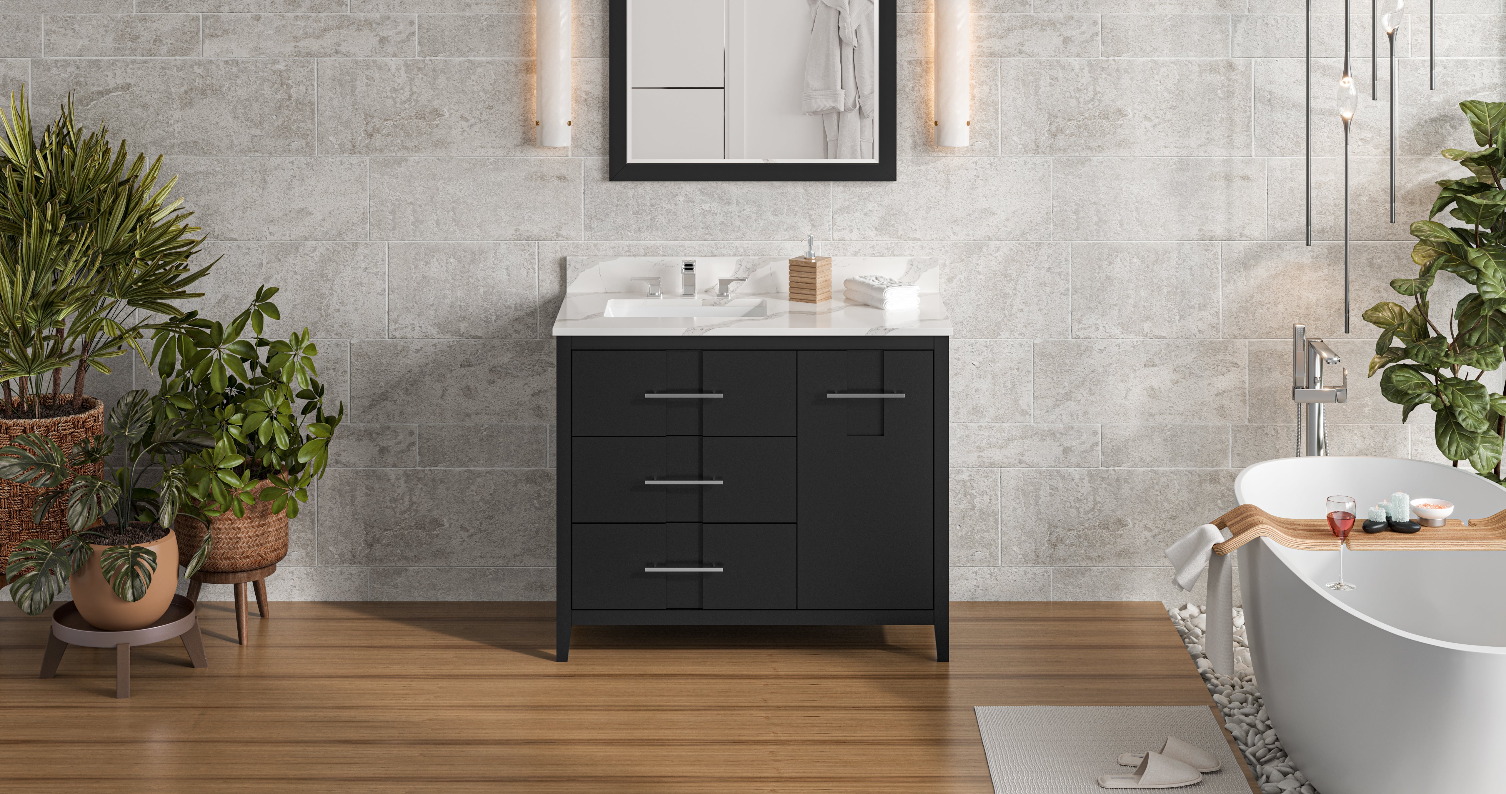 42" Katara Vanity – Left Offset