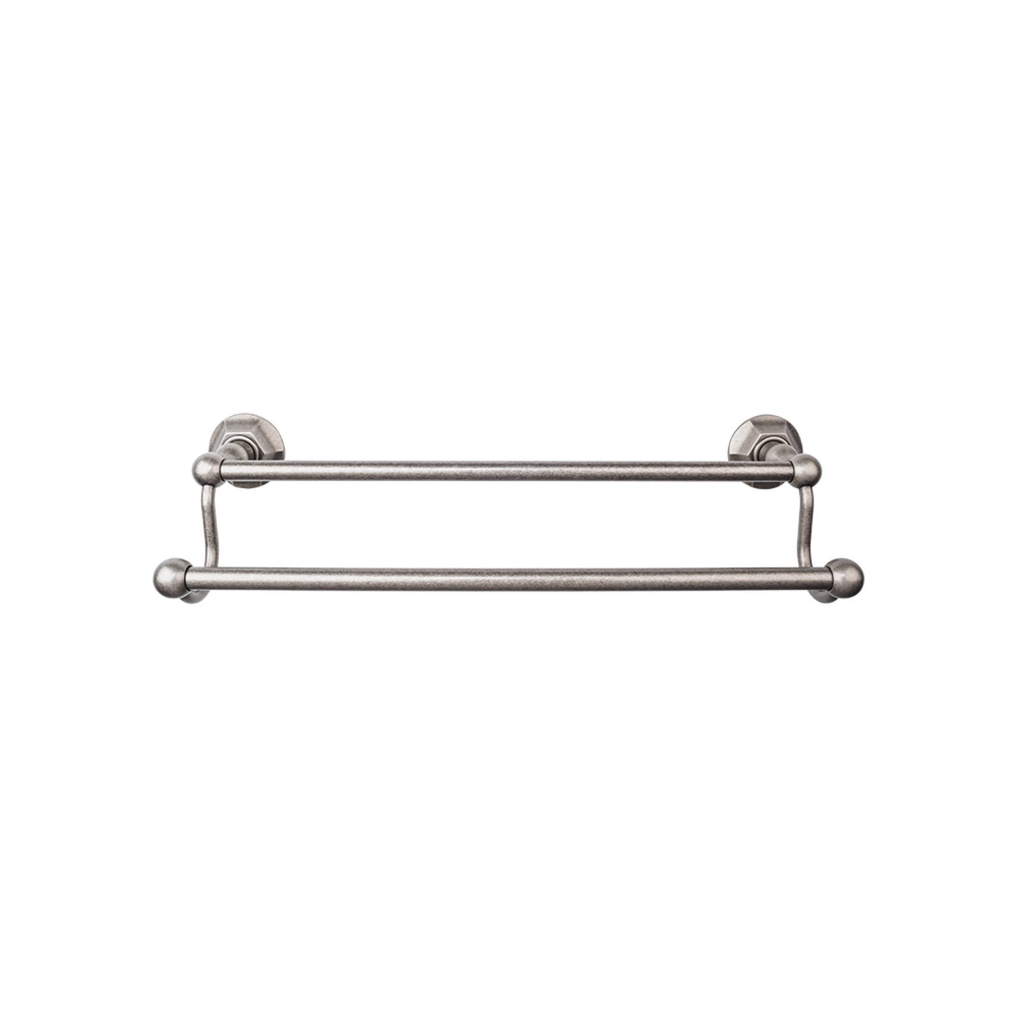 TOP BATH (R) Edwardian Bath Double 32 1/2" Wall Mounted  Towel Bar - Antique Pewter