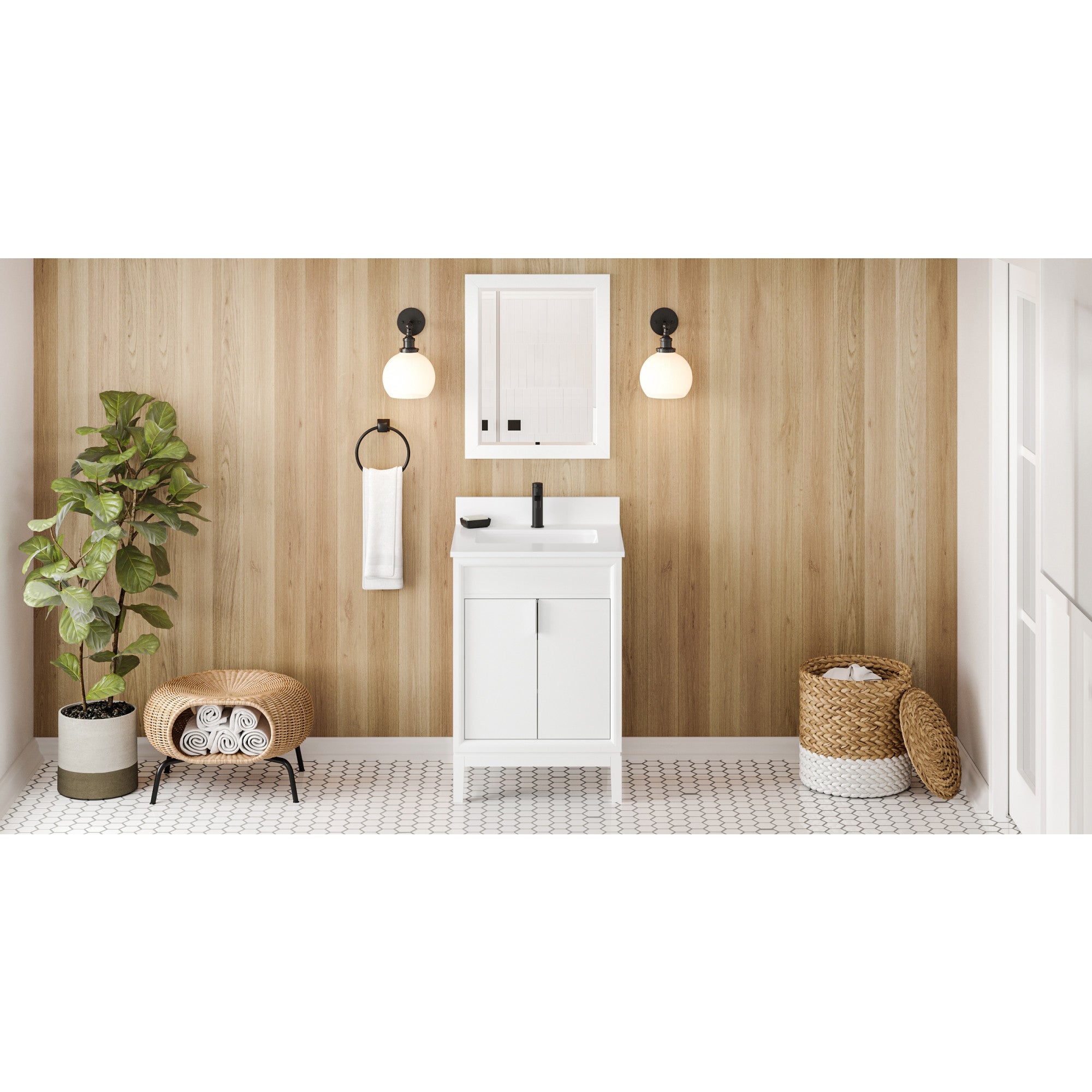 24" Theodora Vanity – White