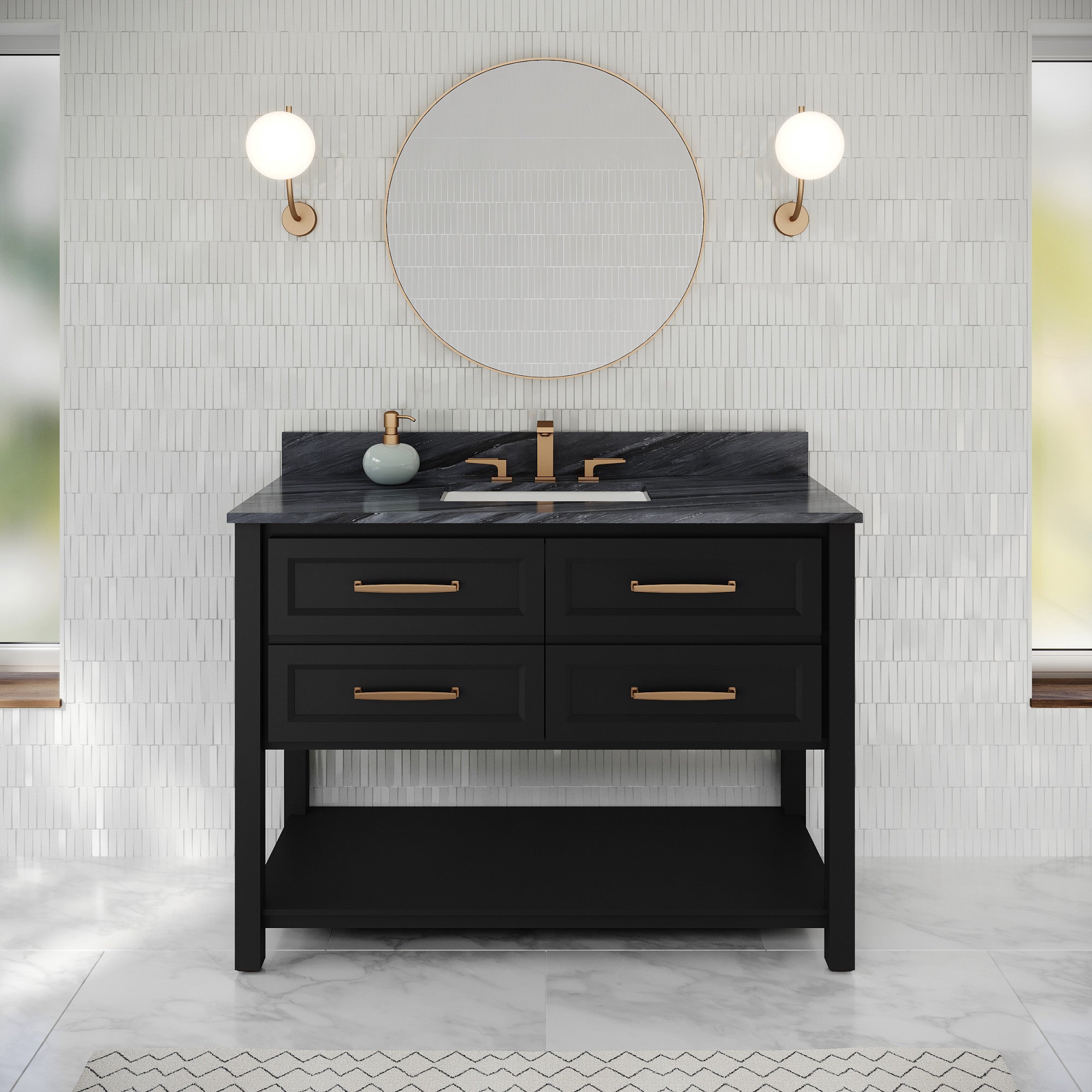 48" Kipling Vanity – Blue Steel