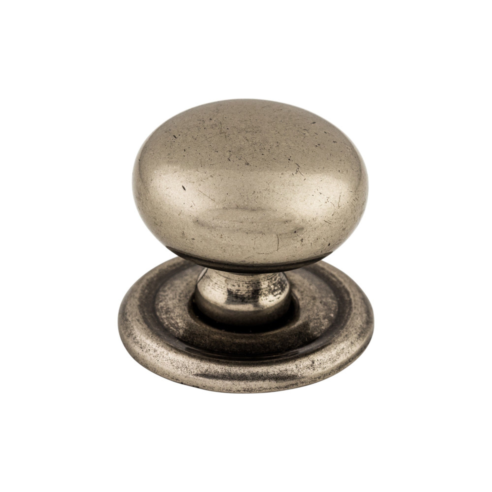 Victoria Round Knob - Pewter Antique