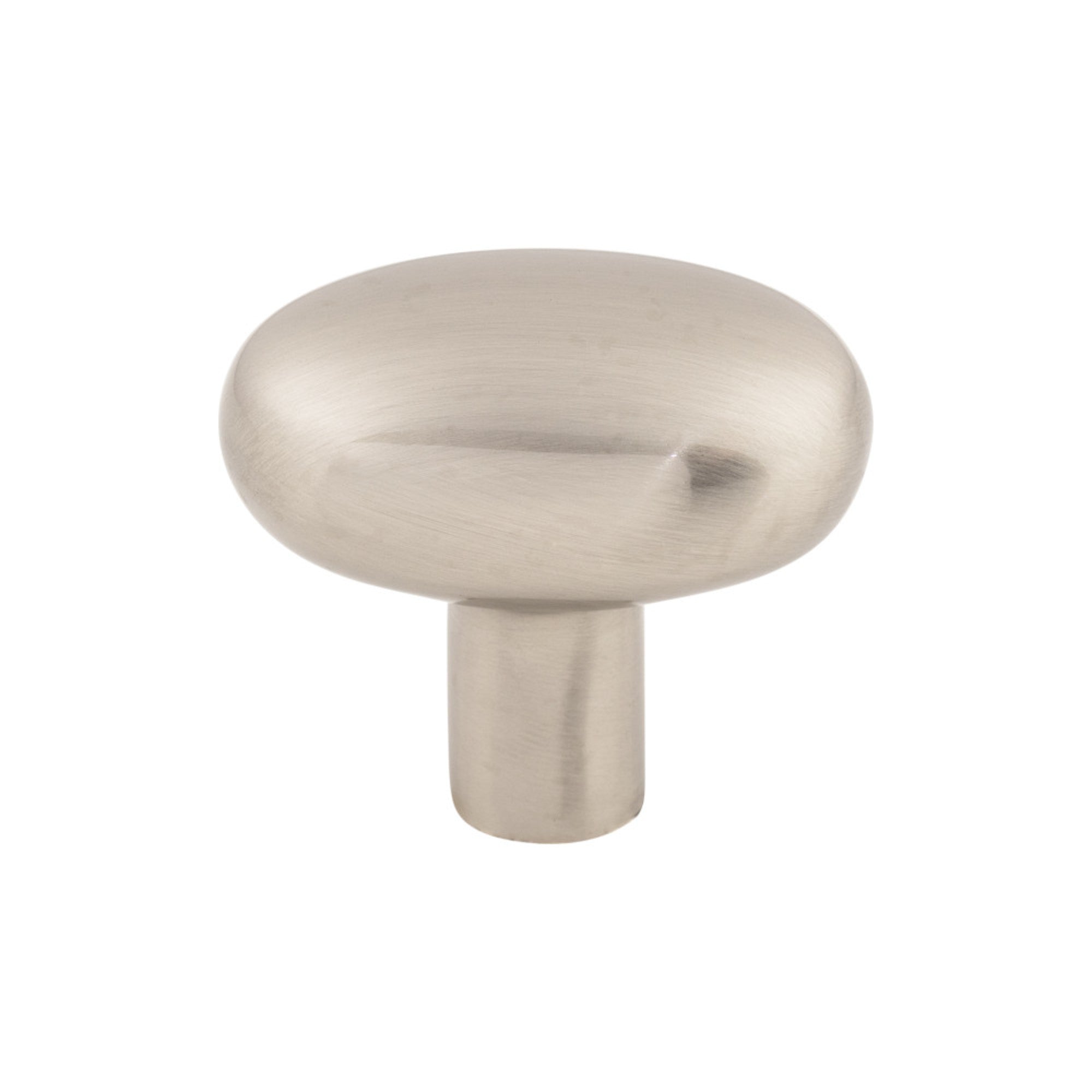 Aspen II Small Potato Oval Knob - Brushed Satin Nickel