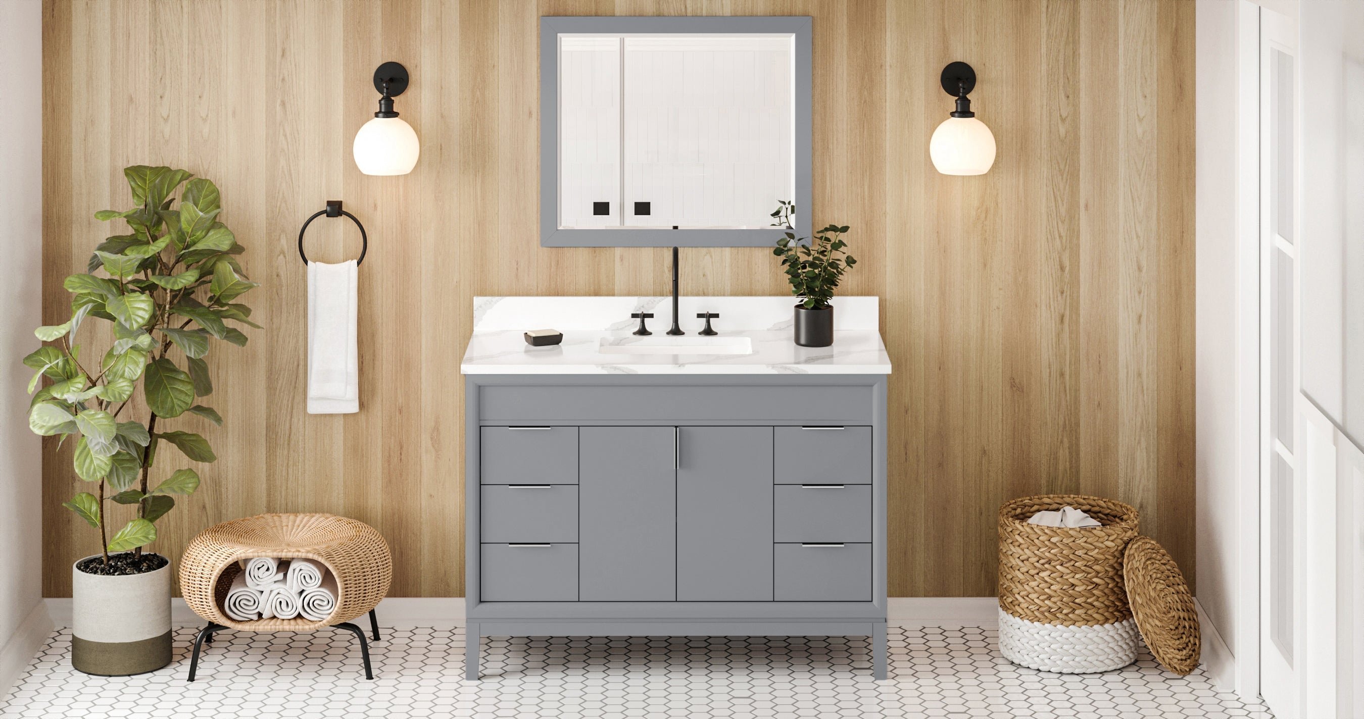 48" Theodora Vanity – Grey