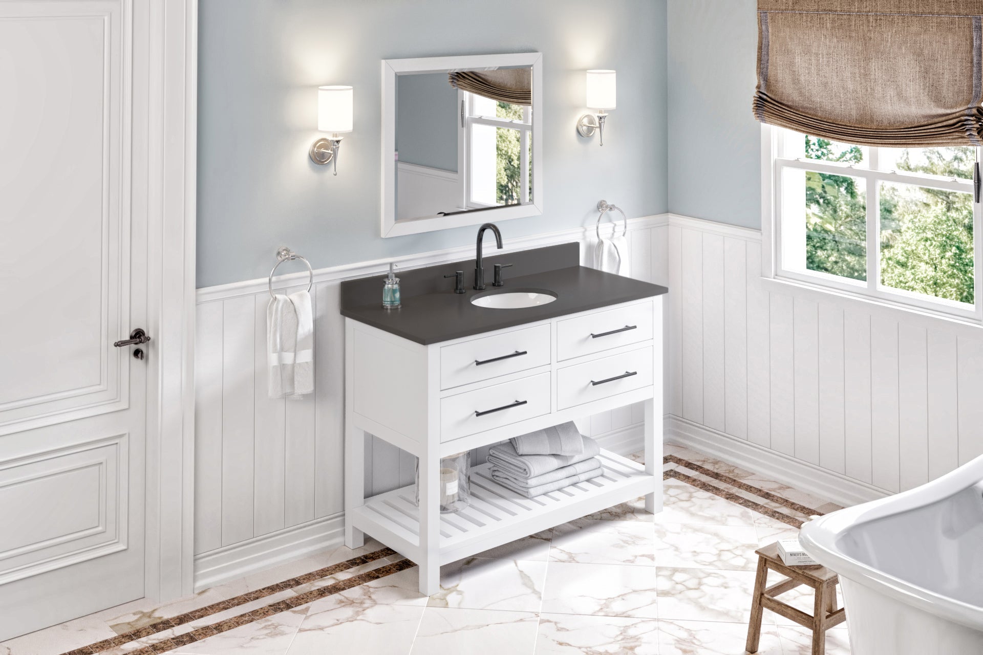 48" Wavecrest Vanity – White