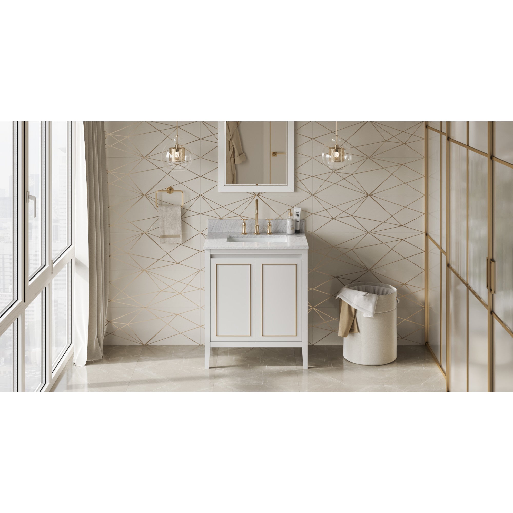 30" Percival Vanity – White