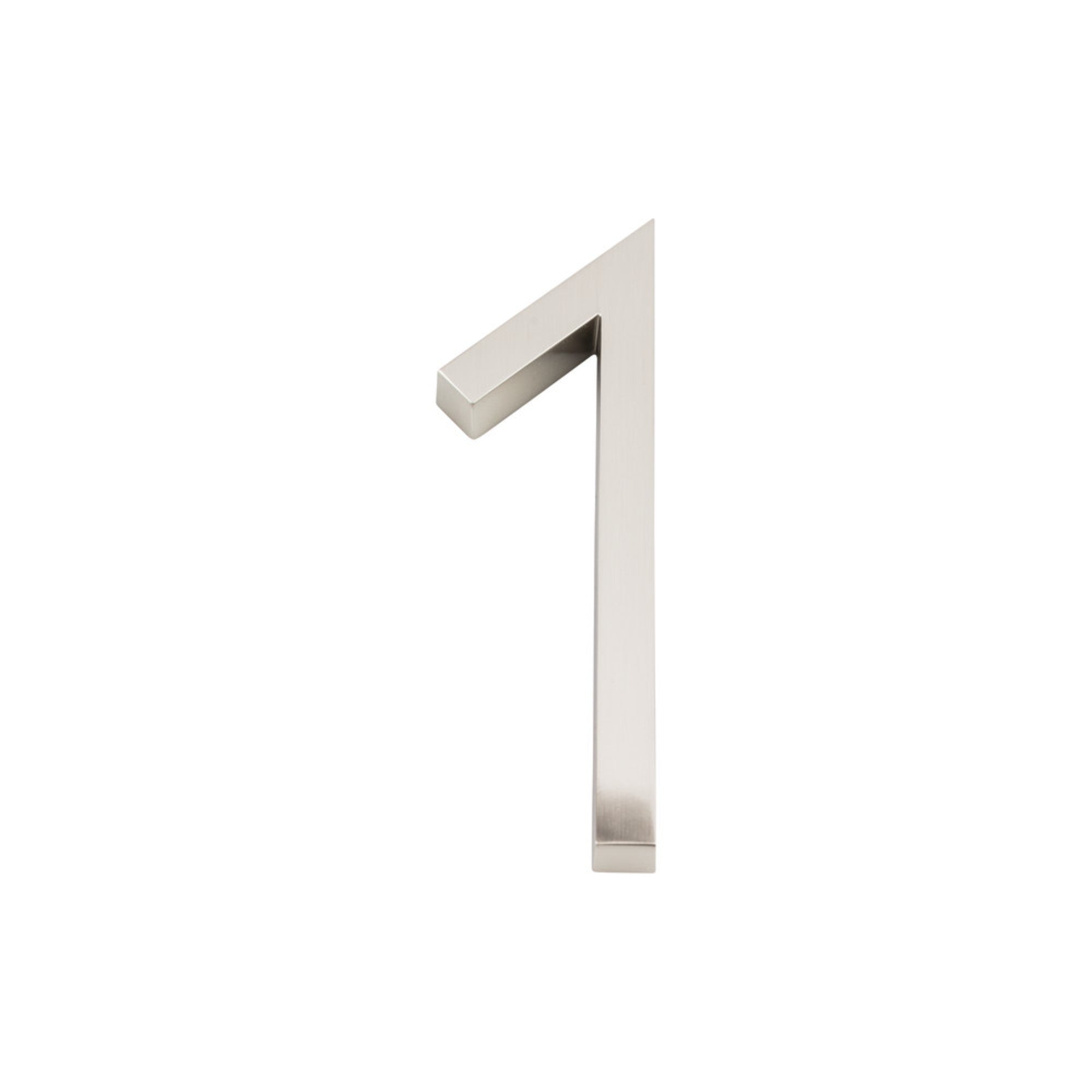 Modern Avalon 6" H  House Number - Brushed Nickel
