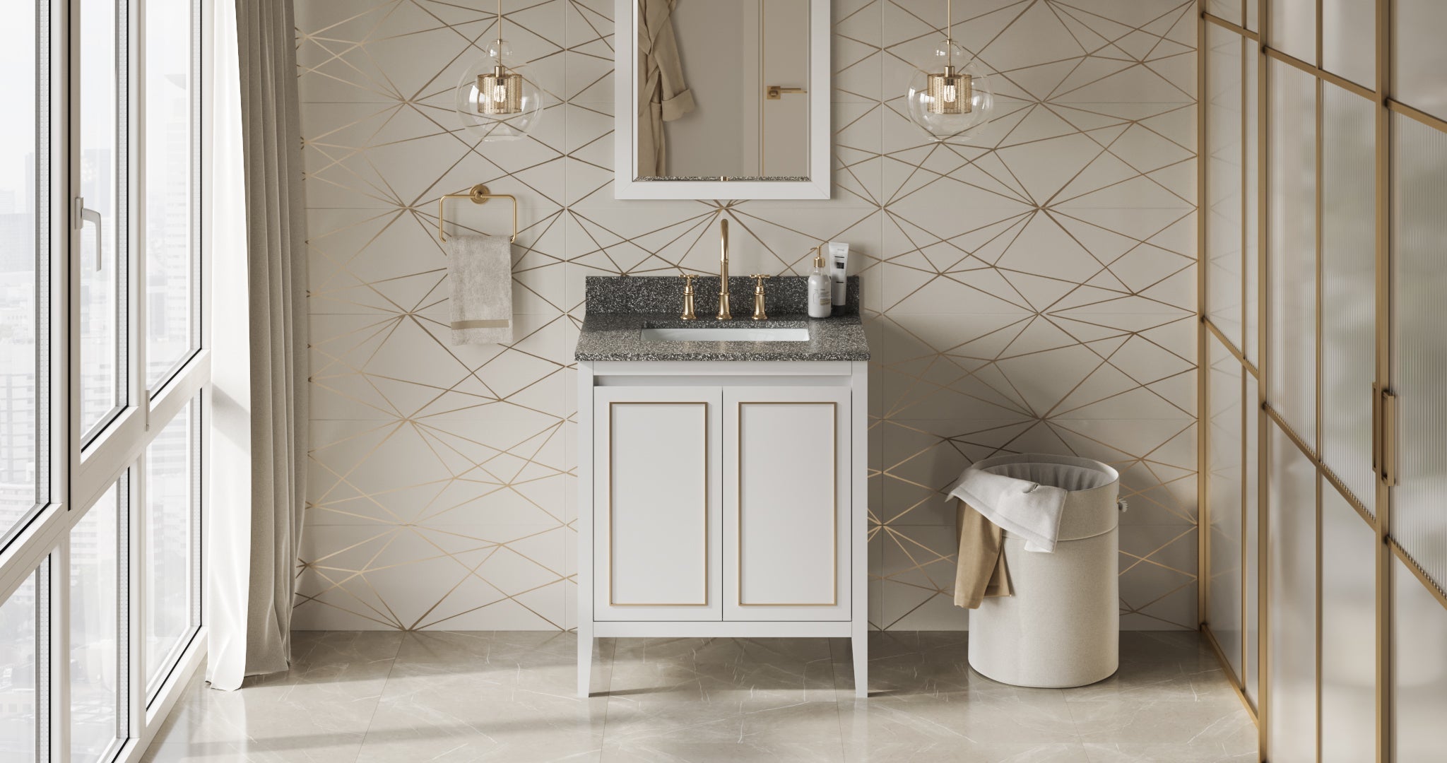 30" Percival Vanity – White
