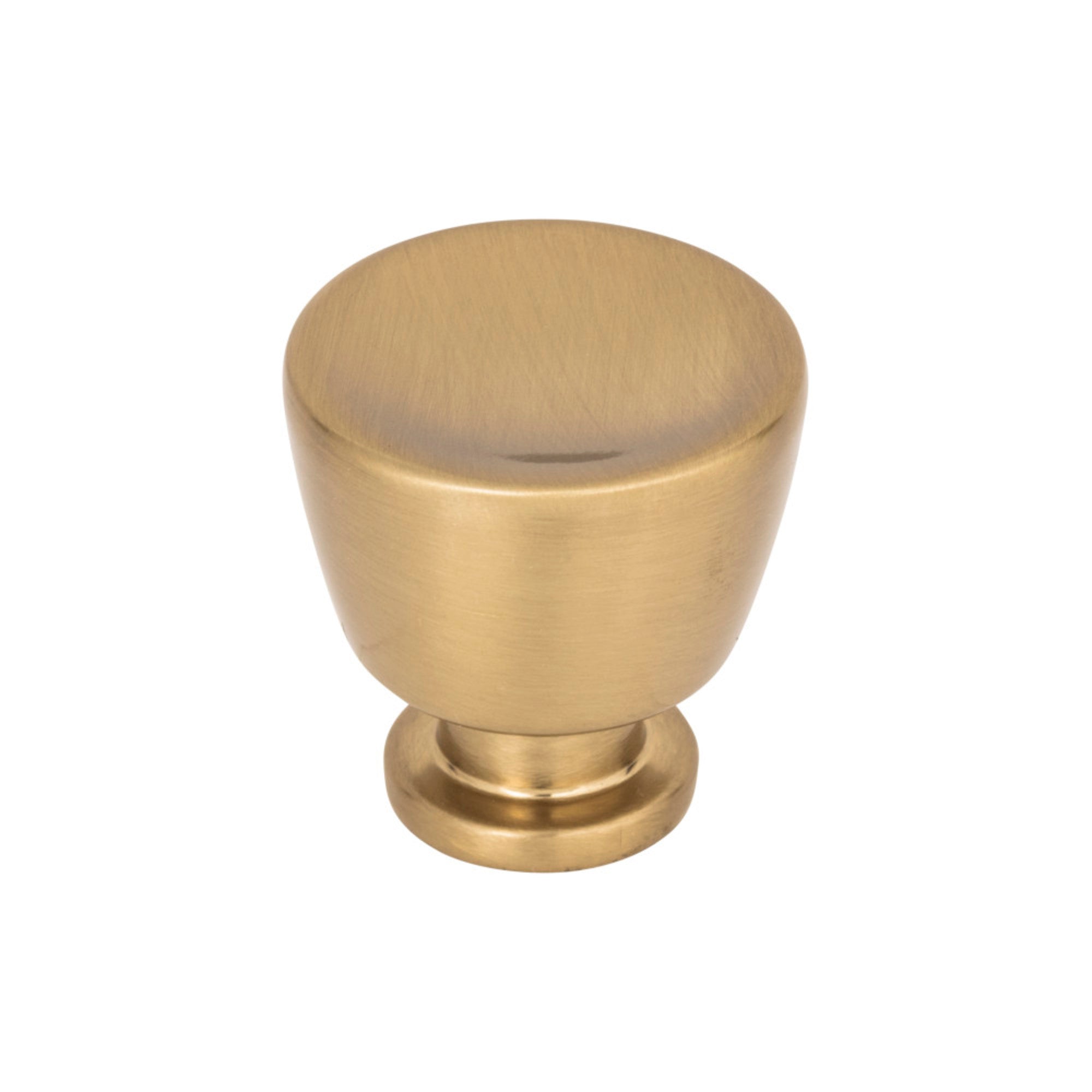 Tiki Hut Round Knob - Warm Brass
