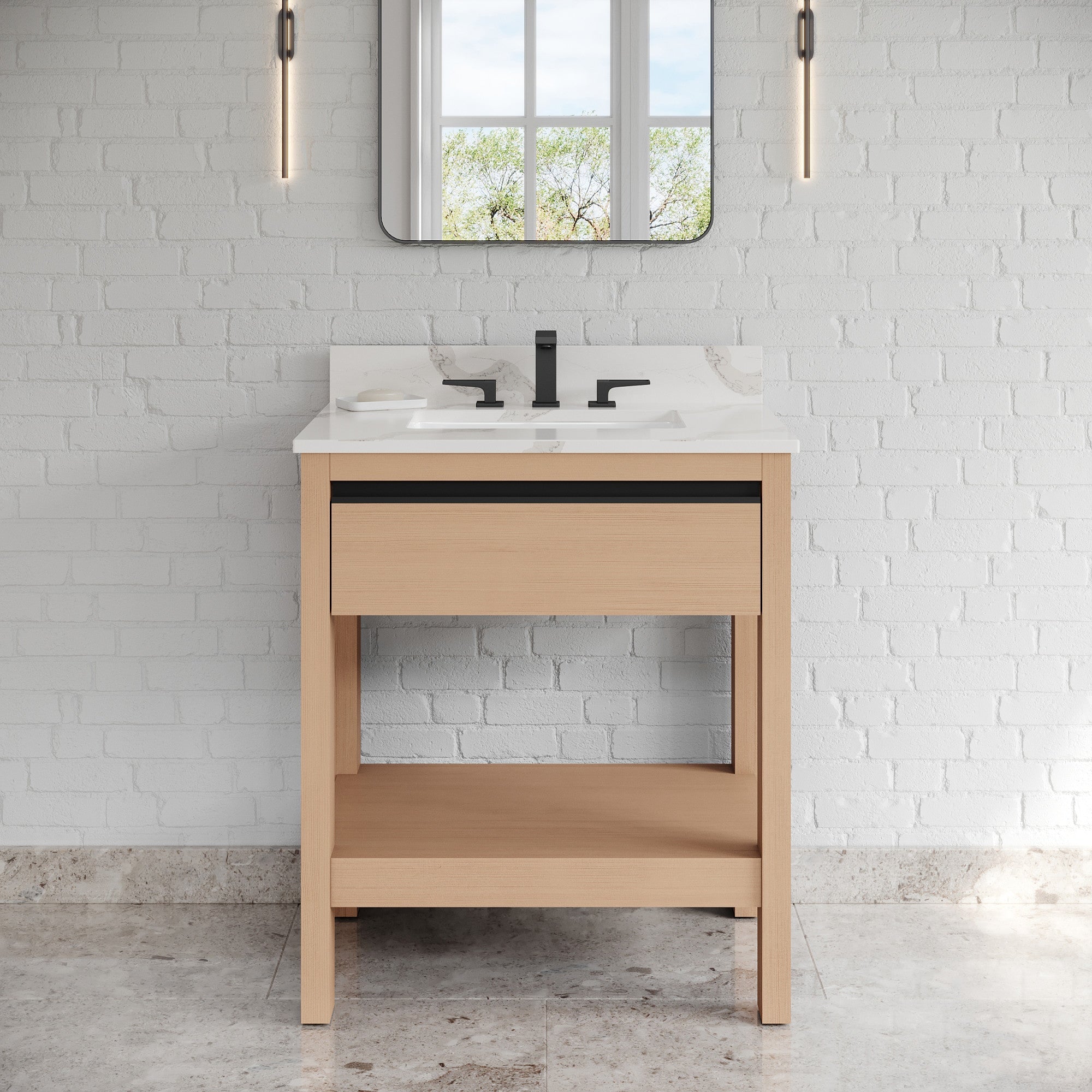 30" Jubilee Vanity – Natural Oak