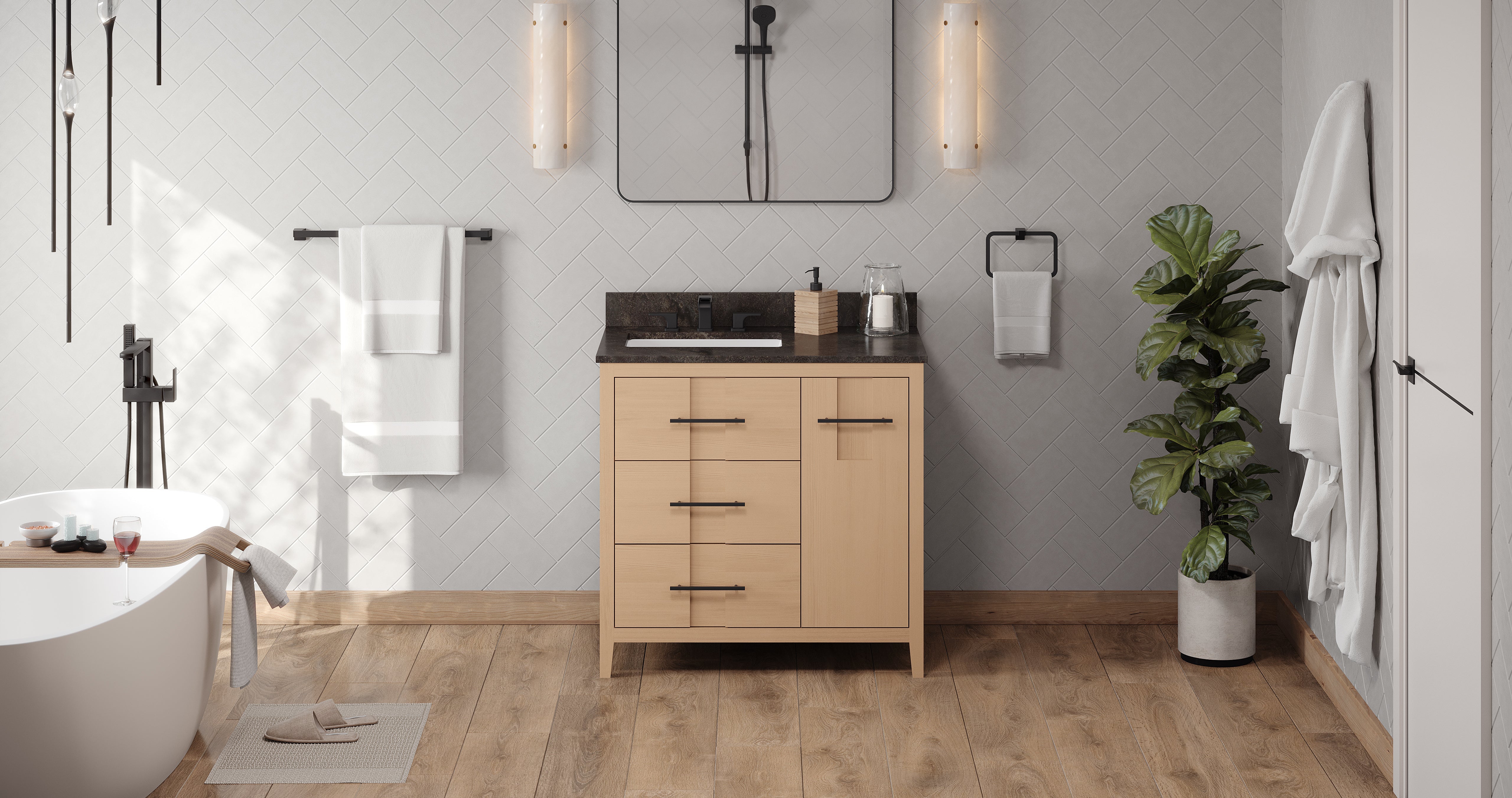 36" Katara Vanity – Left Offset