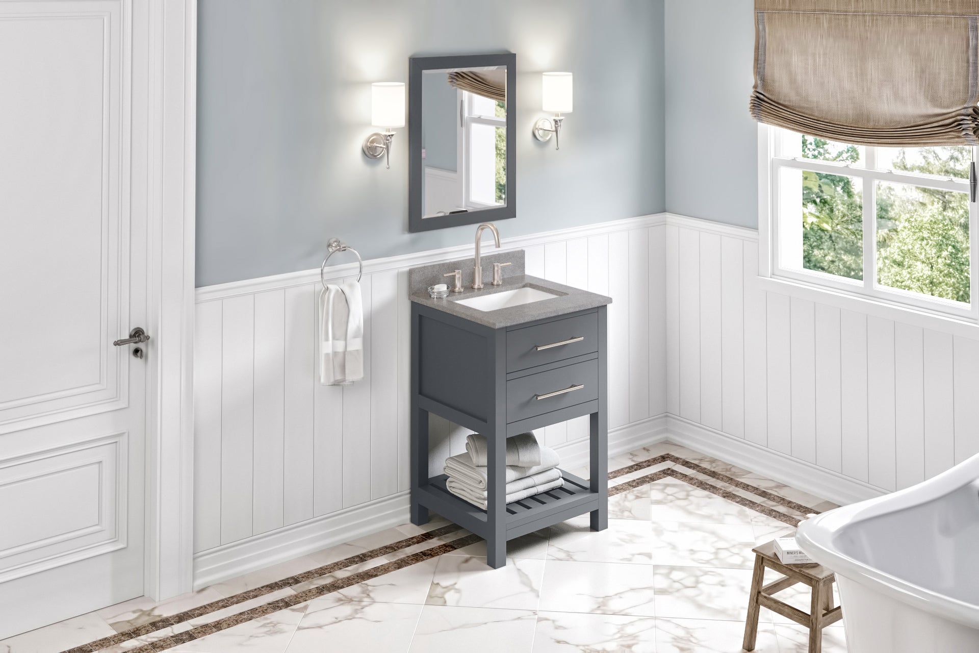 24" Wavecrest Vanity – Grey