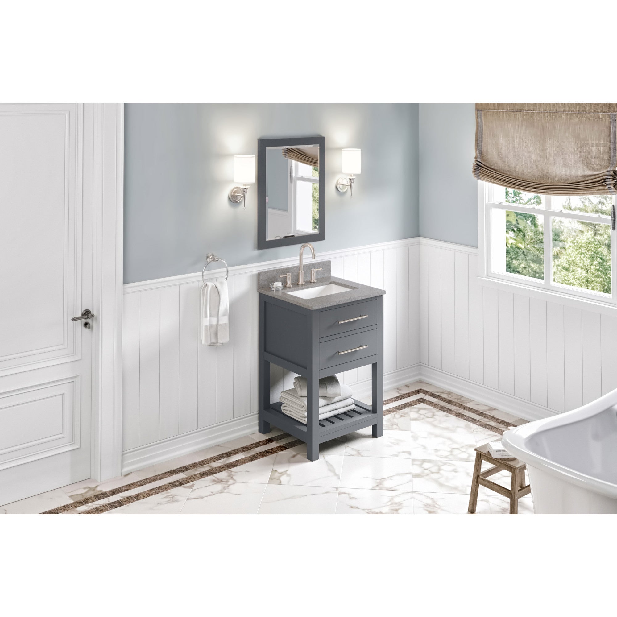 24" Wavecrest Vanity – Grey