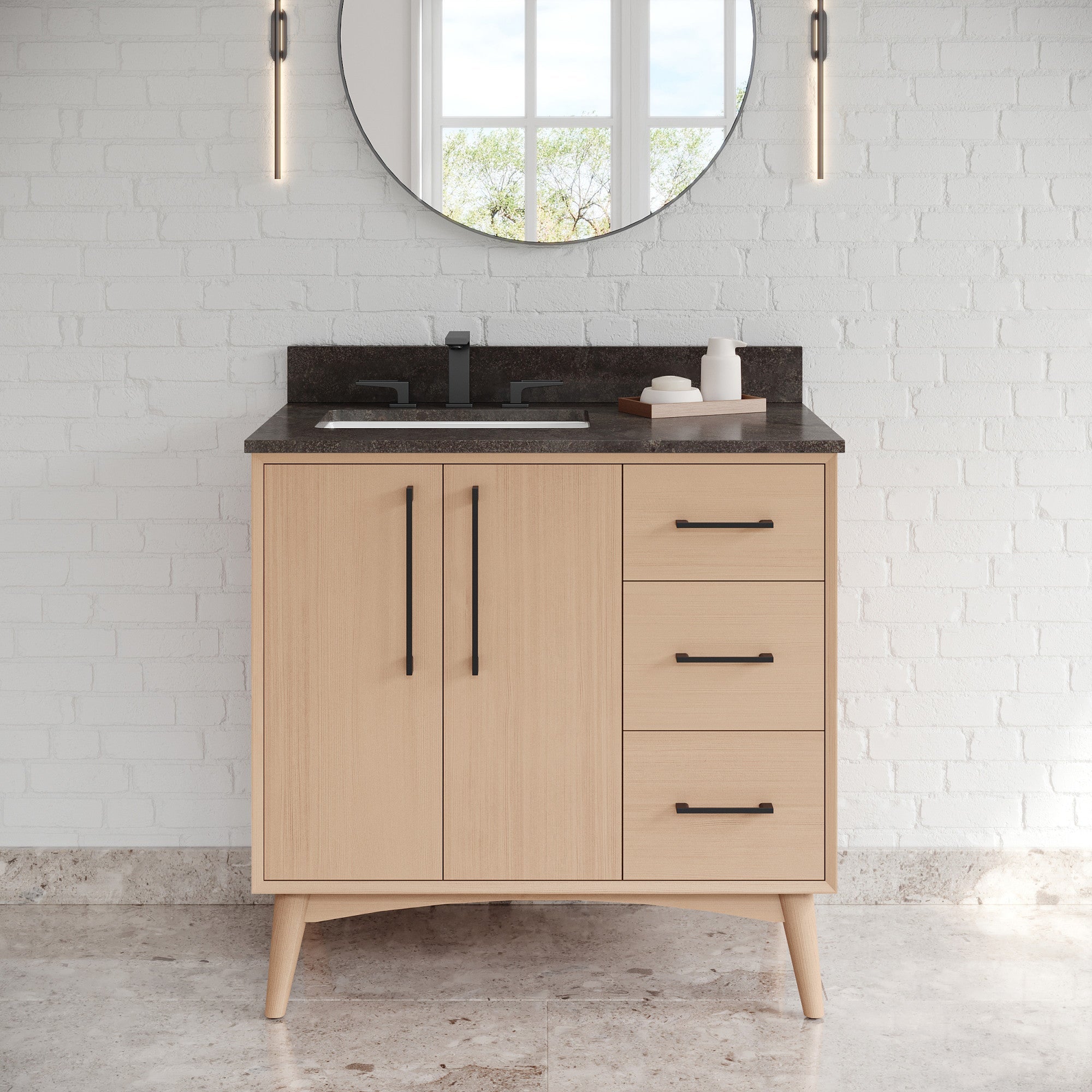 36" Dashwood Vanity – Natural Oak