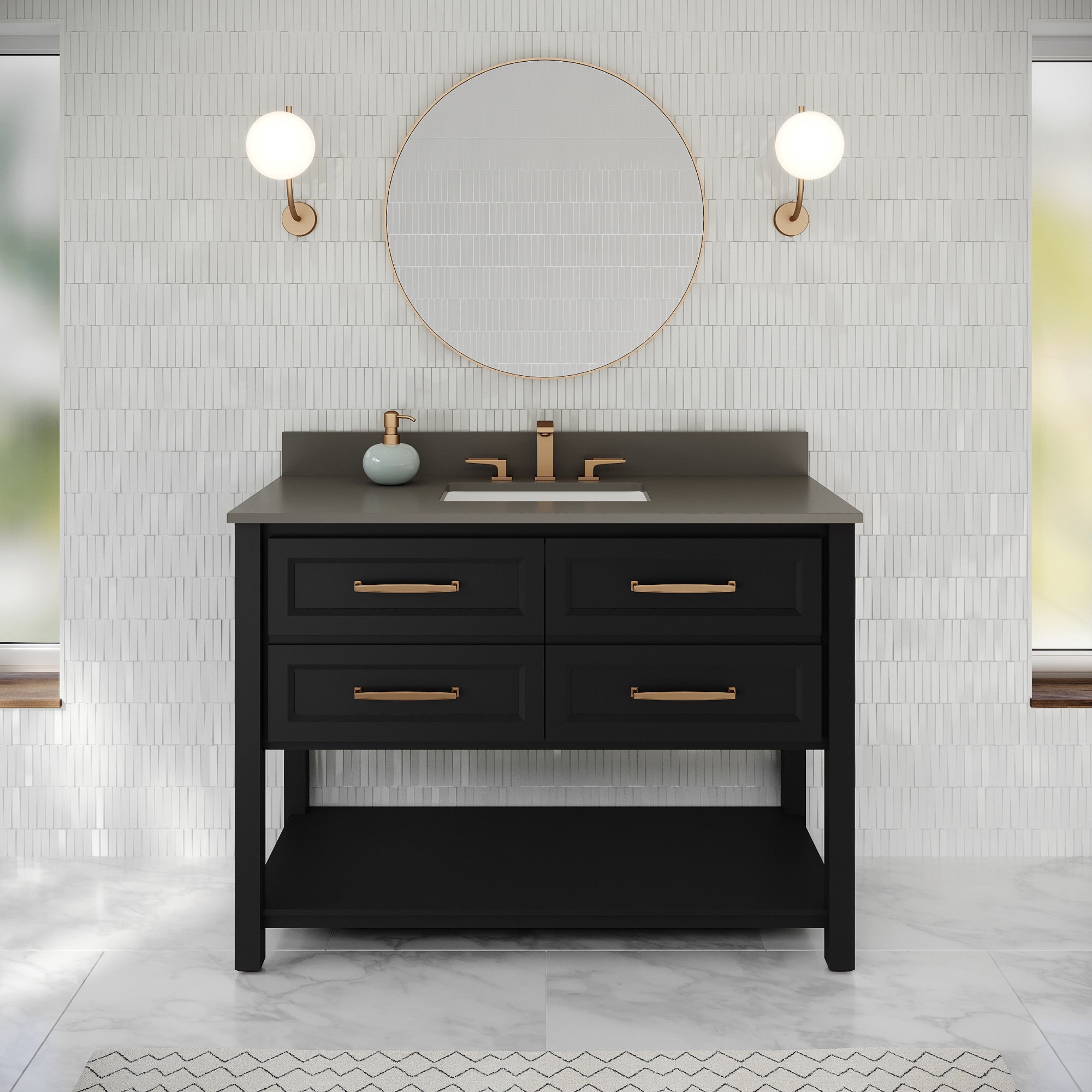 48" Kipling Vanity – Blue Steel
