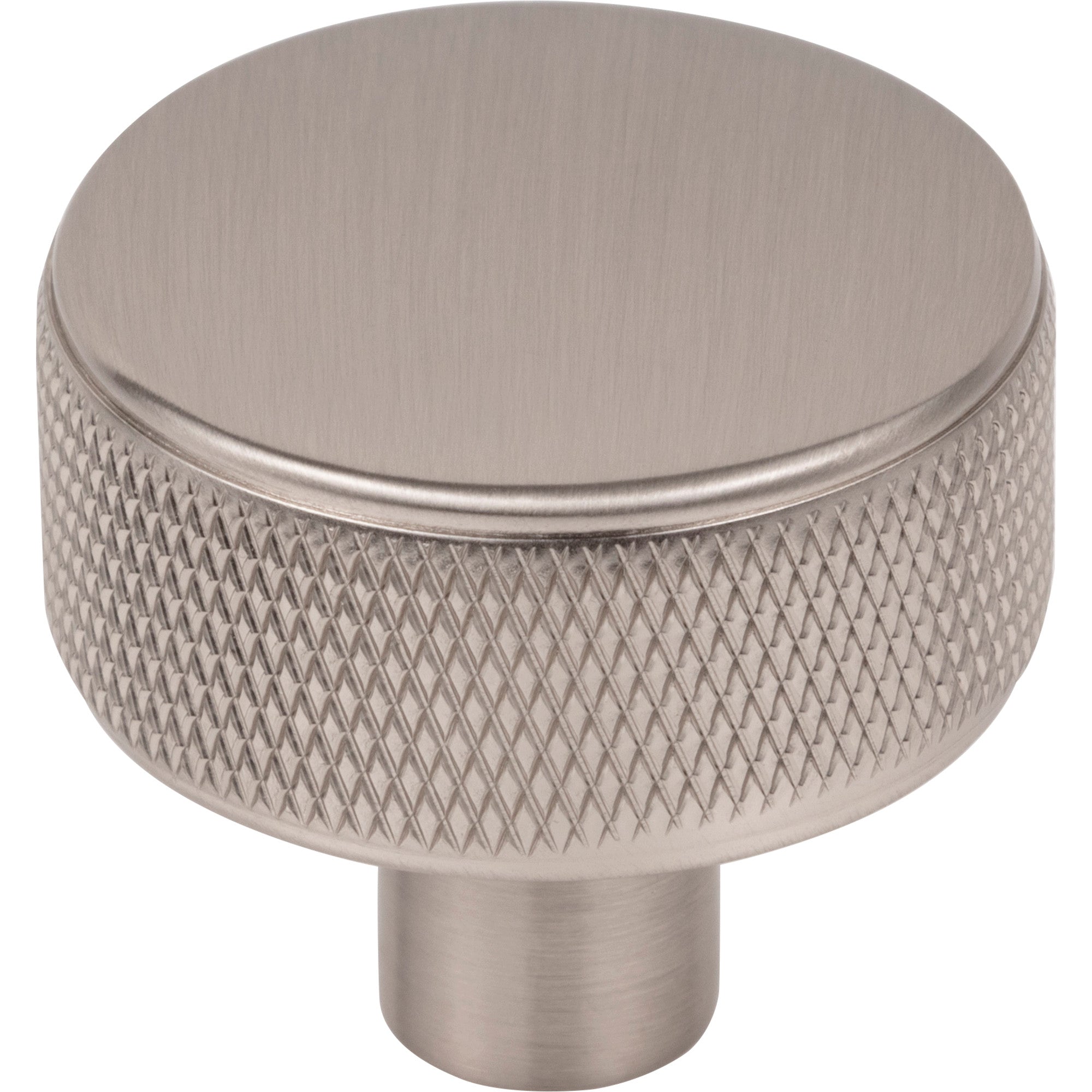 Burnham Round Knob - Brushed Satin Nickel