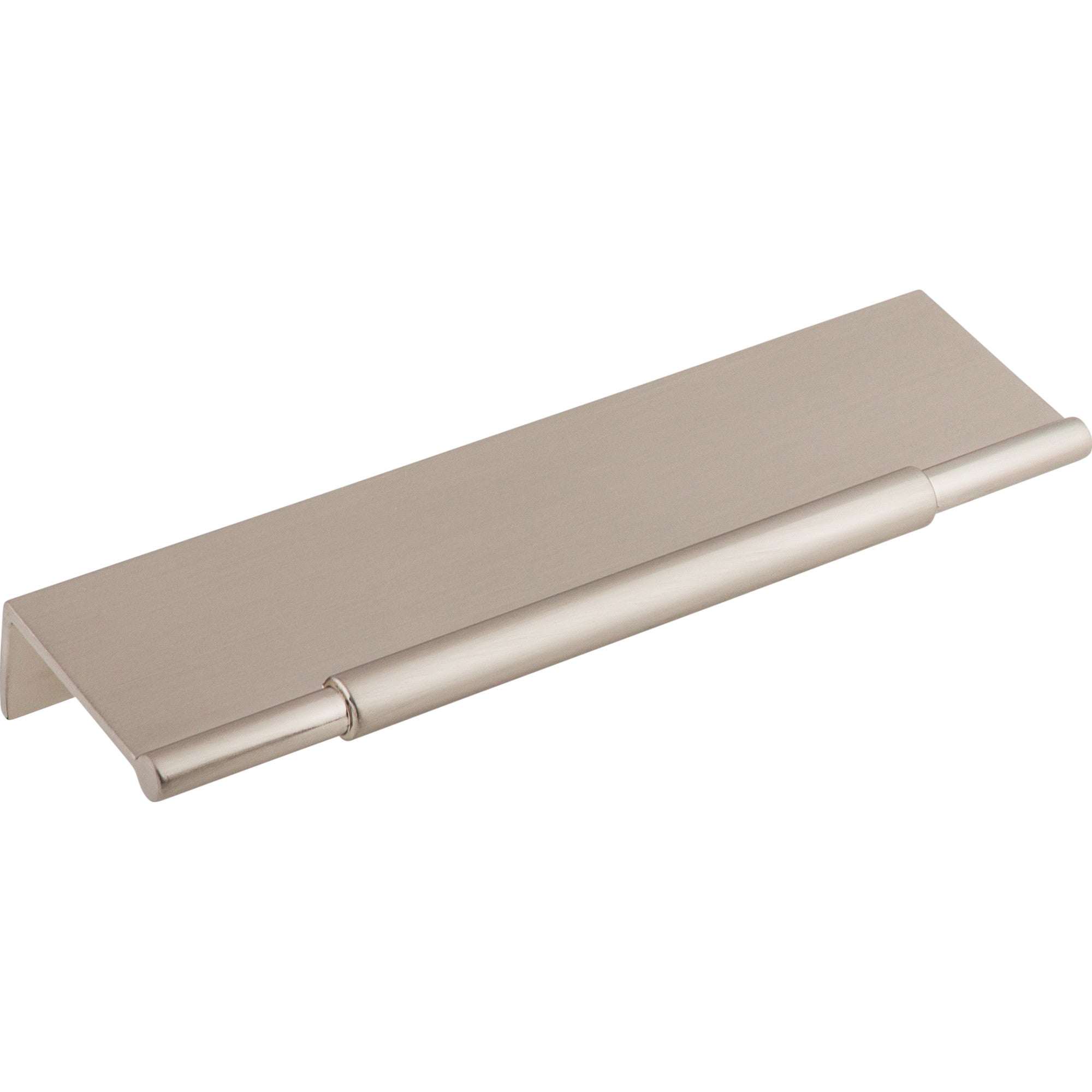 Crestview 5" Center to Center Finger Pull - Brushed Satin Nickel