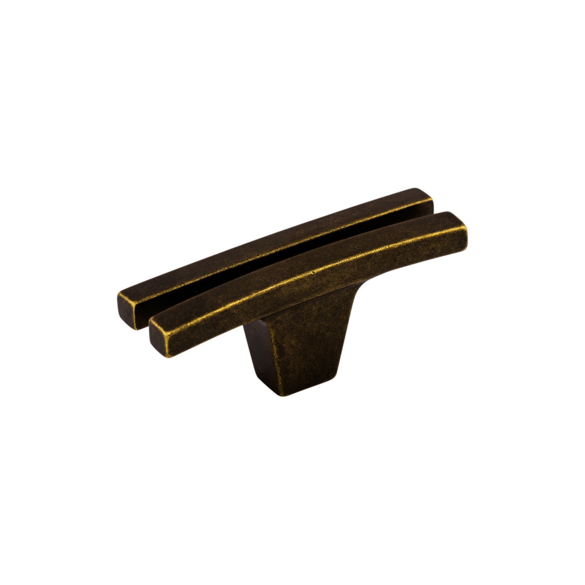 Flared 2 5/8" Length Geometric Knob - German Bronze
