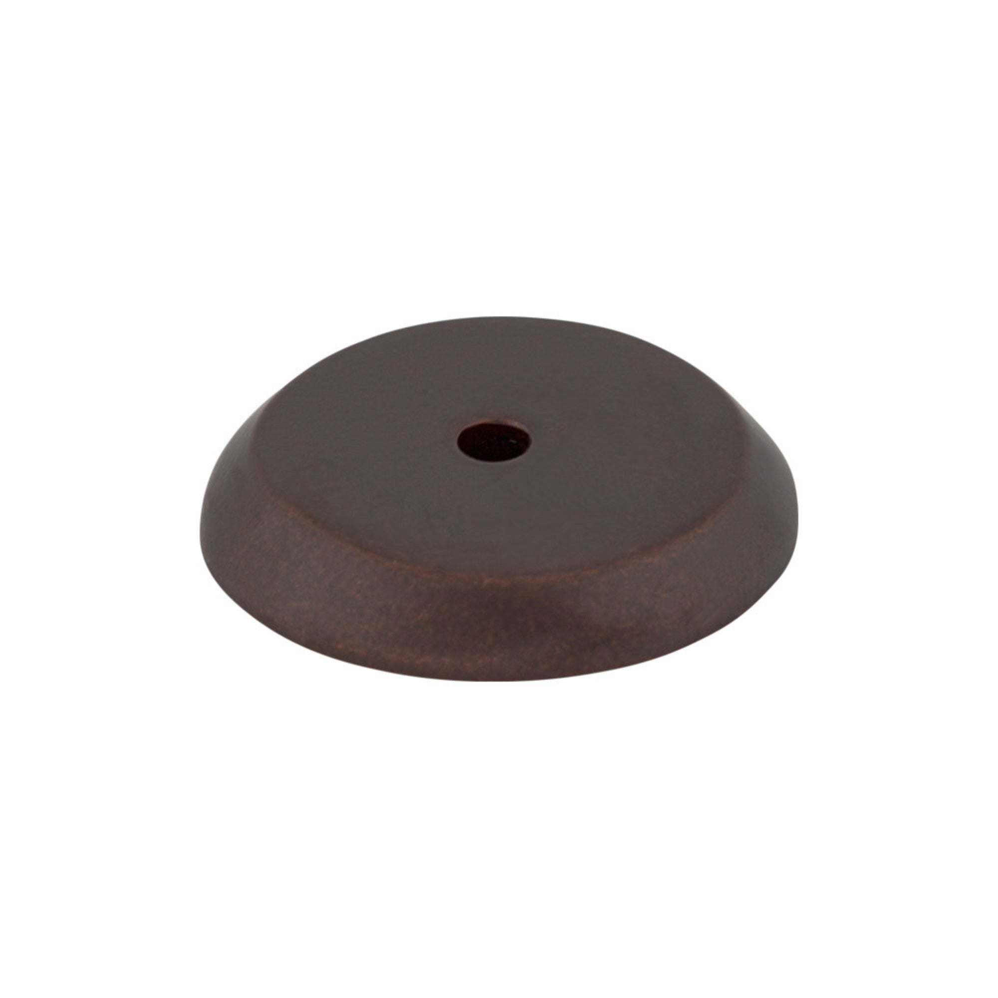 Aspen Round Knob Backplate - Mahogany Bronze