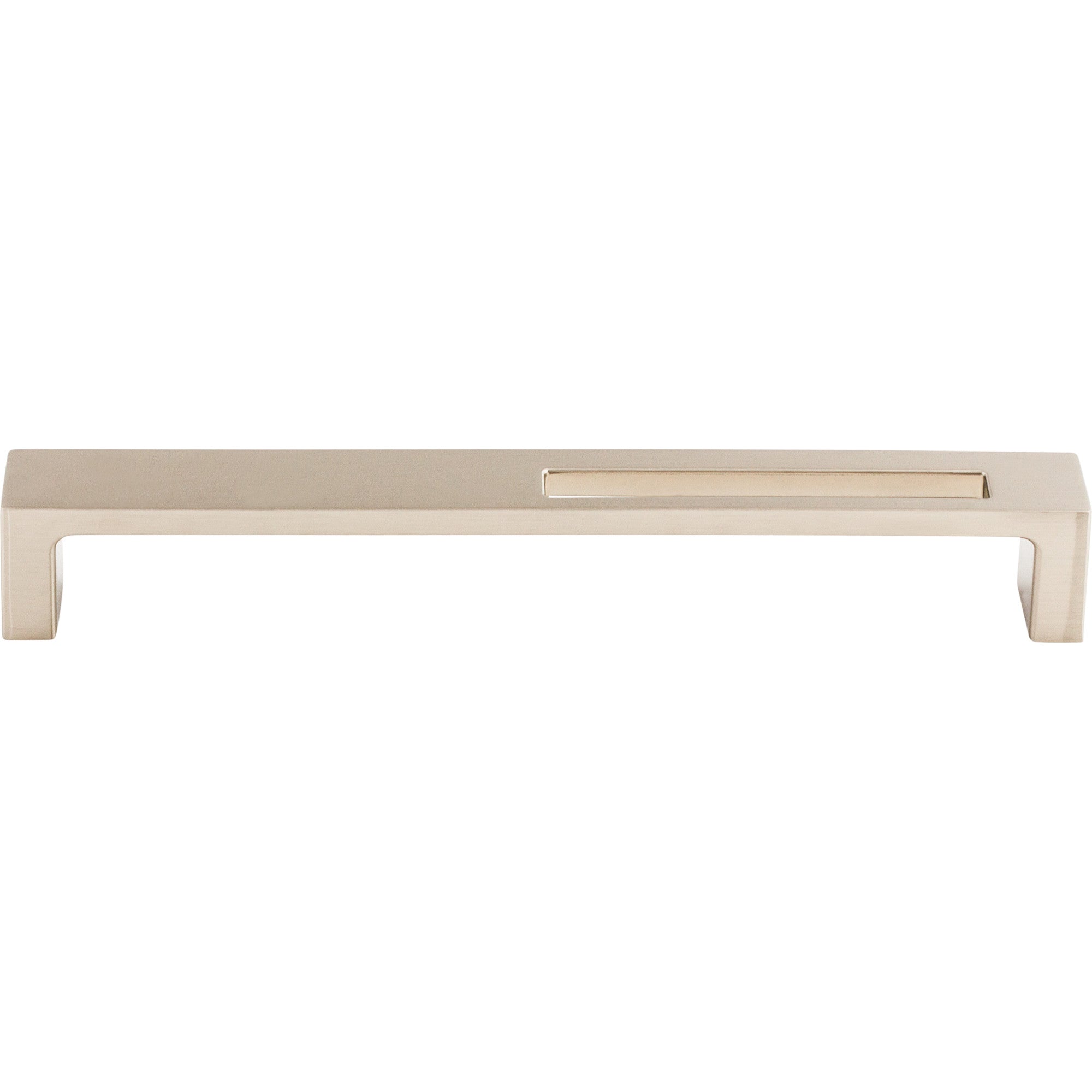 Modern Metro Slot 7" Center to Center Bar Pull - Brushed Satin Nickel