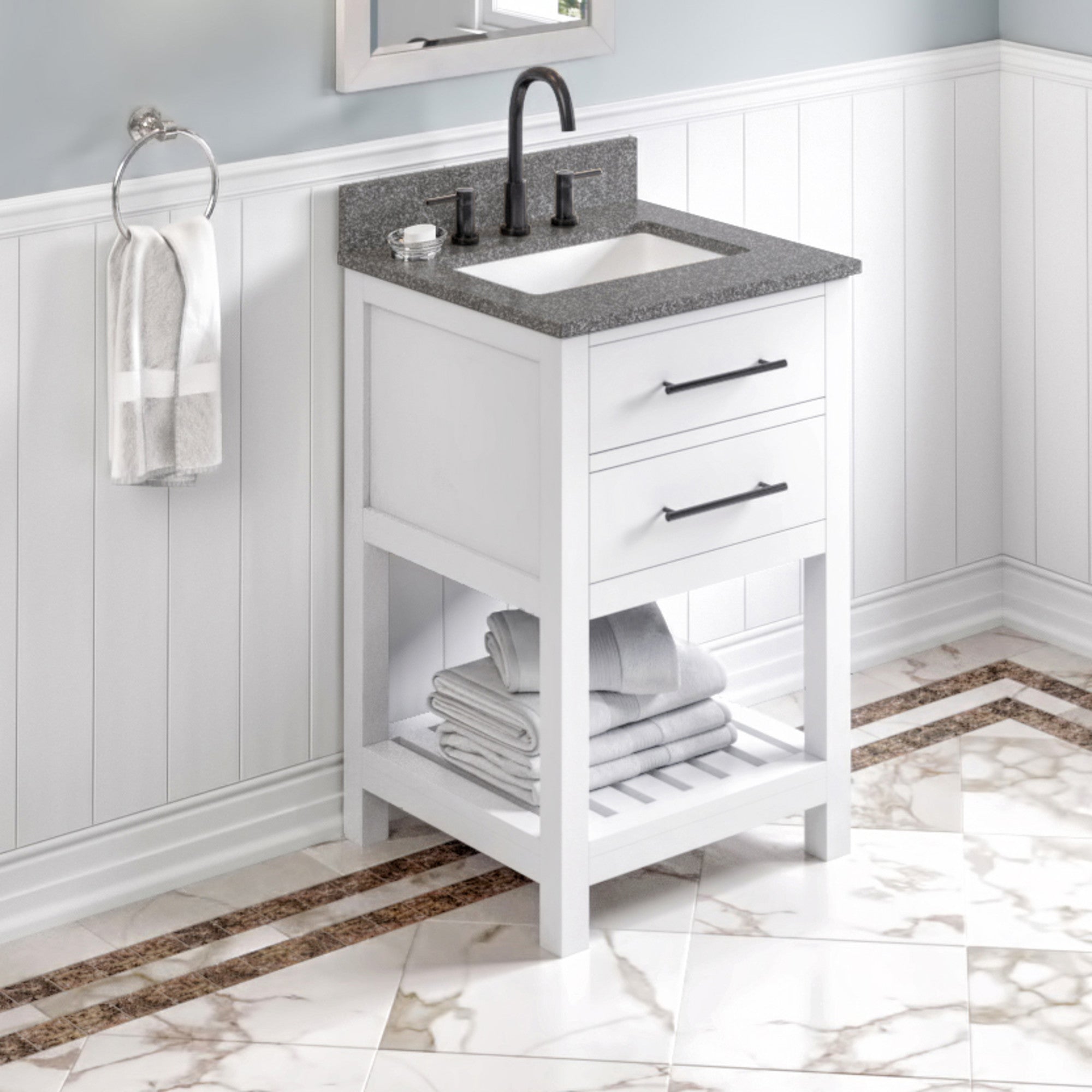 24" Wavecrest Vanity – White