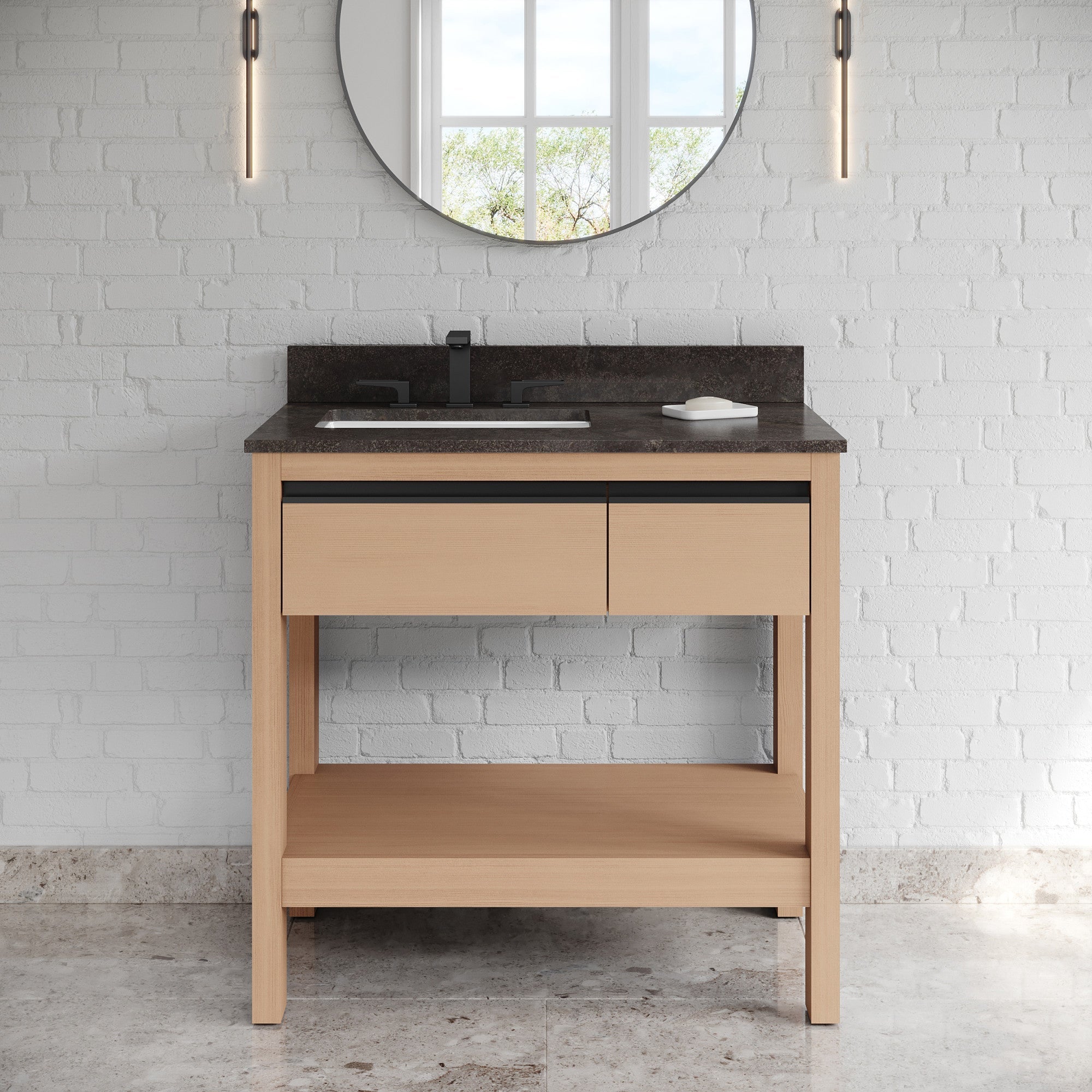 36" Jubilee Vanity – Natural Oak
