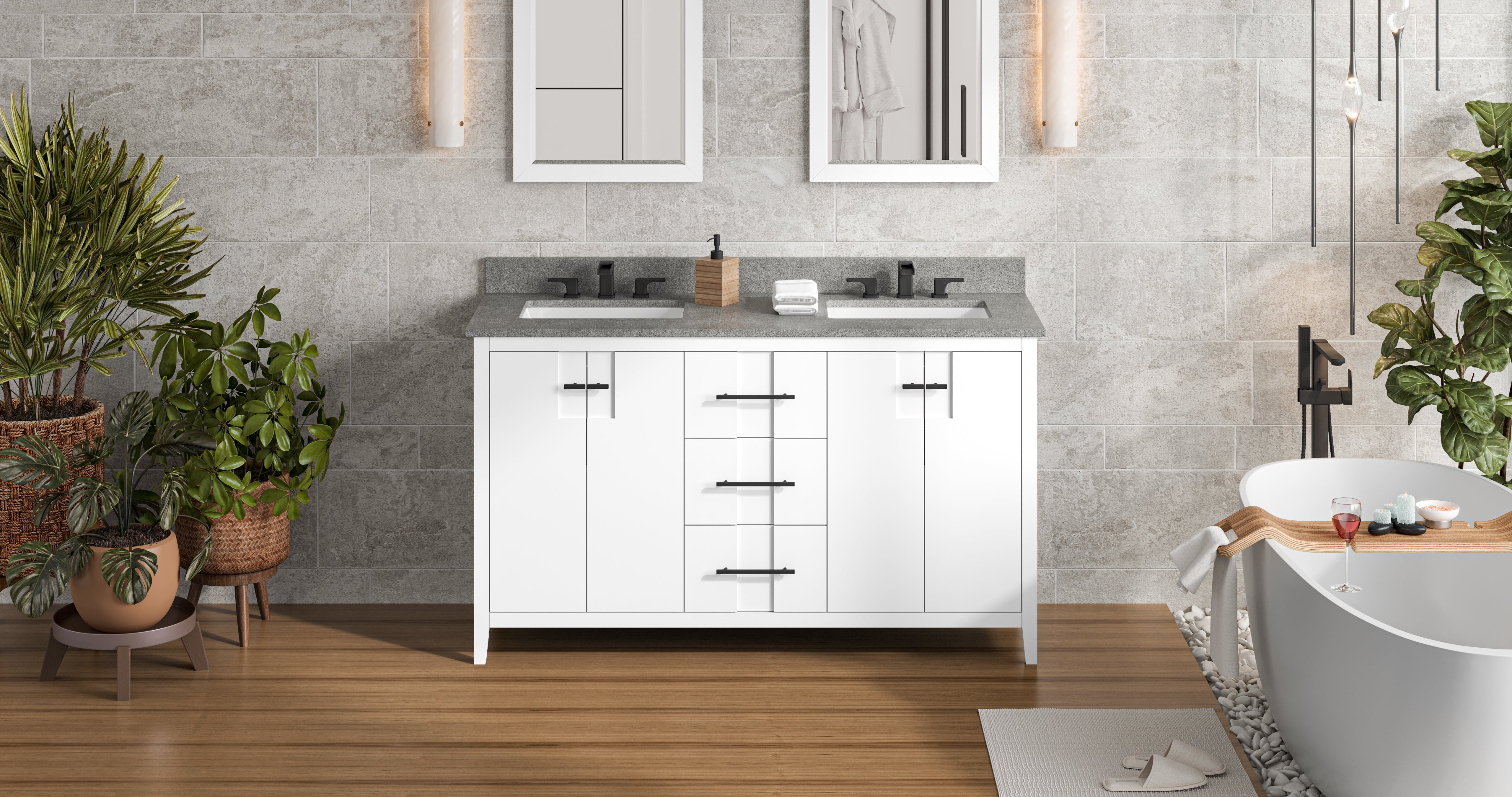 60" Katara Vanity – Double Bowl
