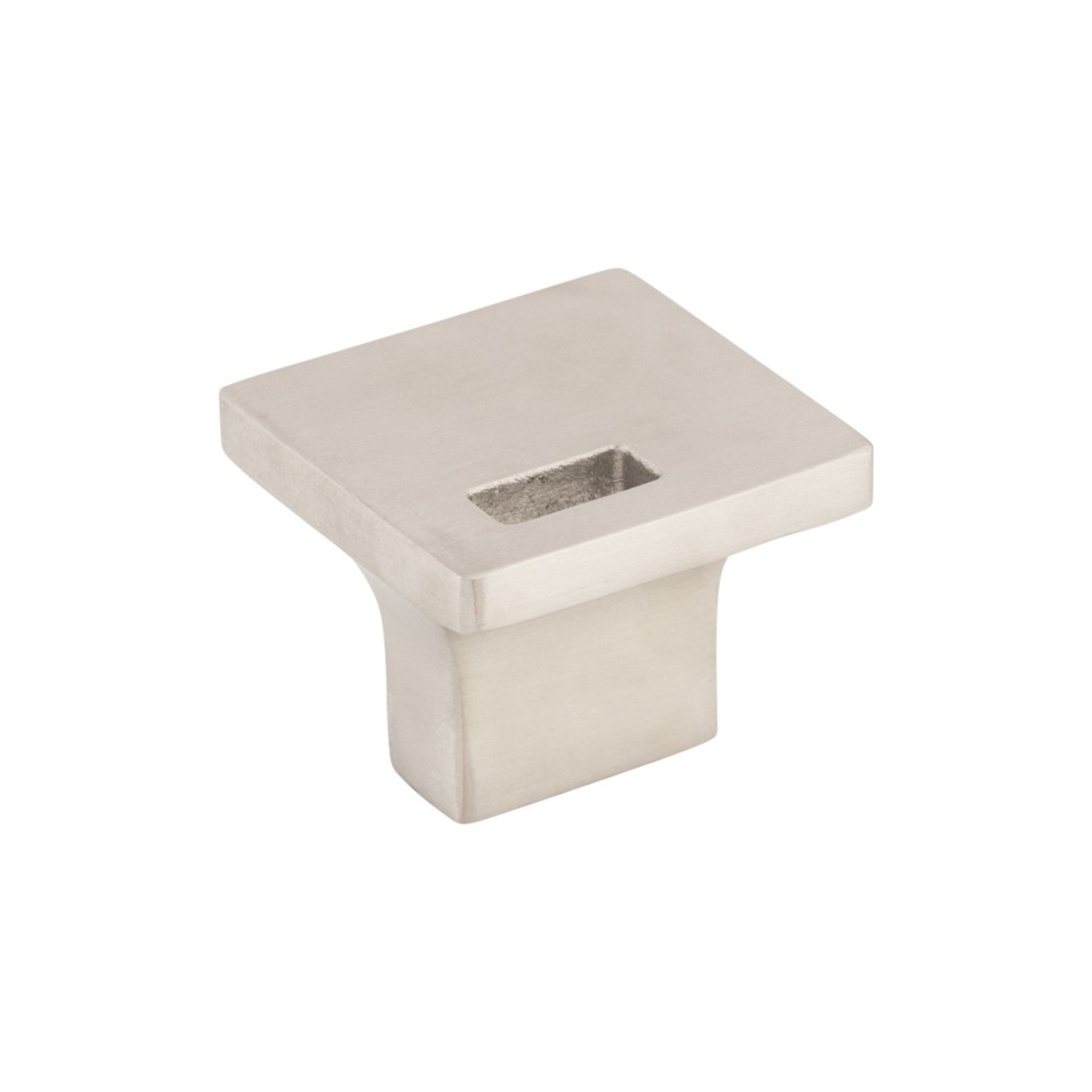 Modern Metro Slot 1 1/4" Length Square Knob - Stainless Steel