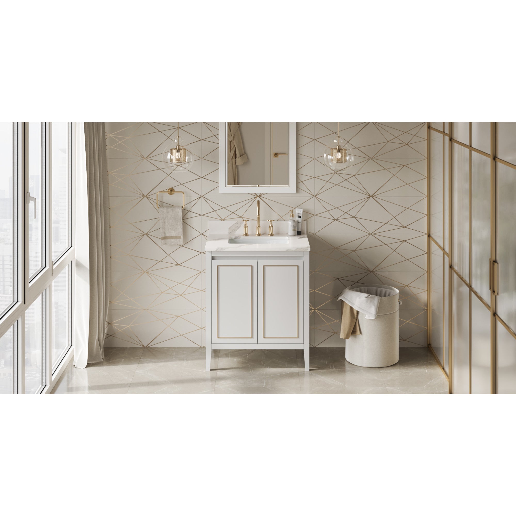 30" Percival Vanity – White