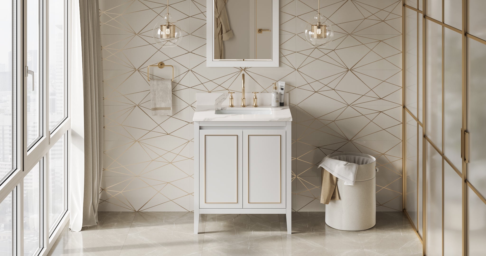 30" Percival Vanity – White