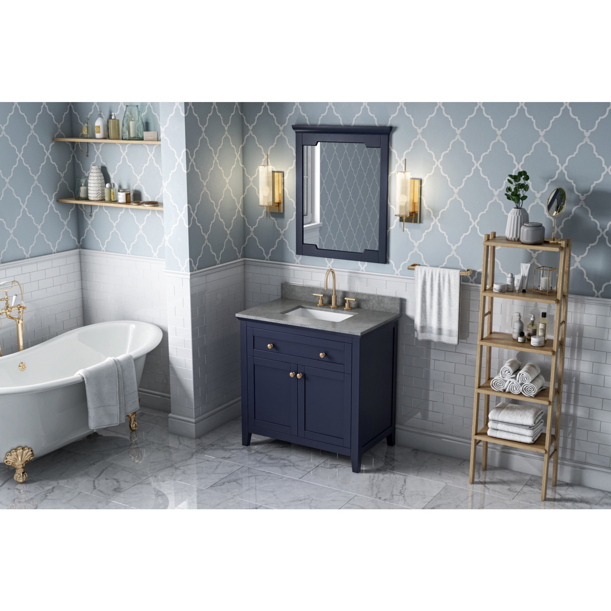 36" Chatham Vanity – Hale Blue