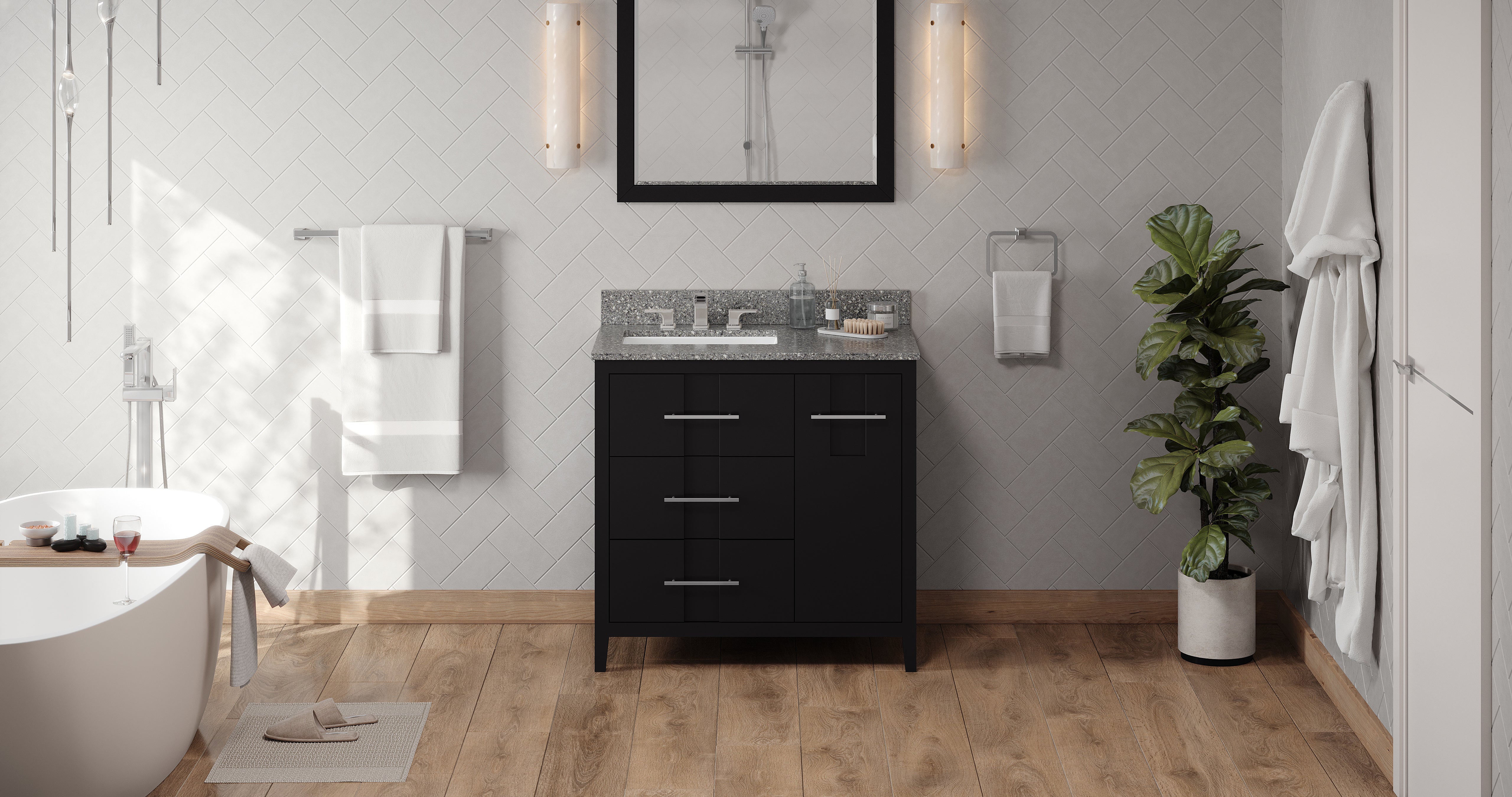 36" Katara Vanity – Left Offset