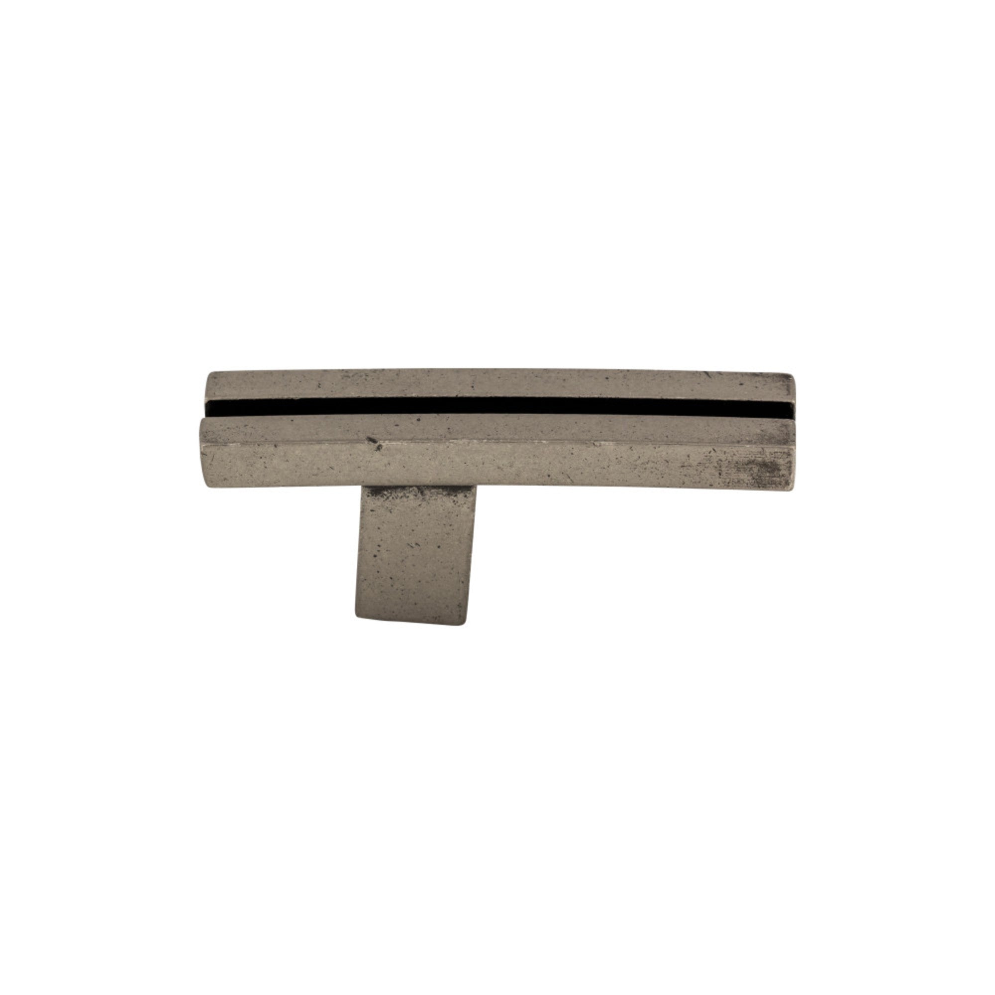 Inset Rail Knob - Pewter Antique