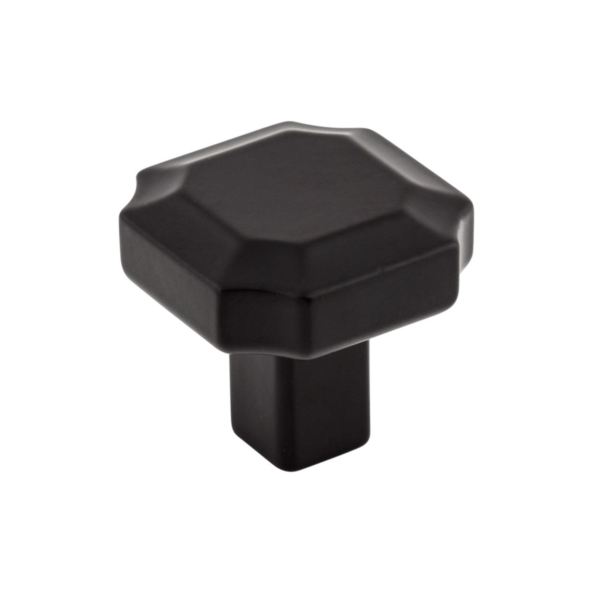 Davenport 1 1/4" Length Geometric Knob - Flat Black