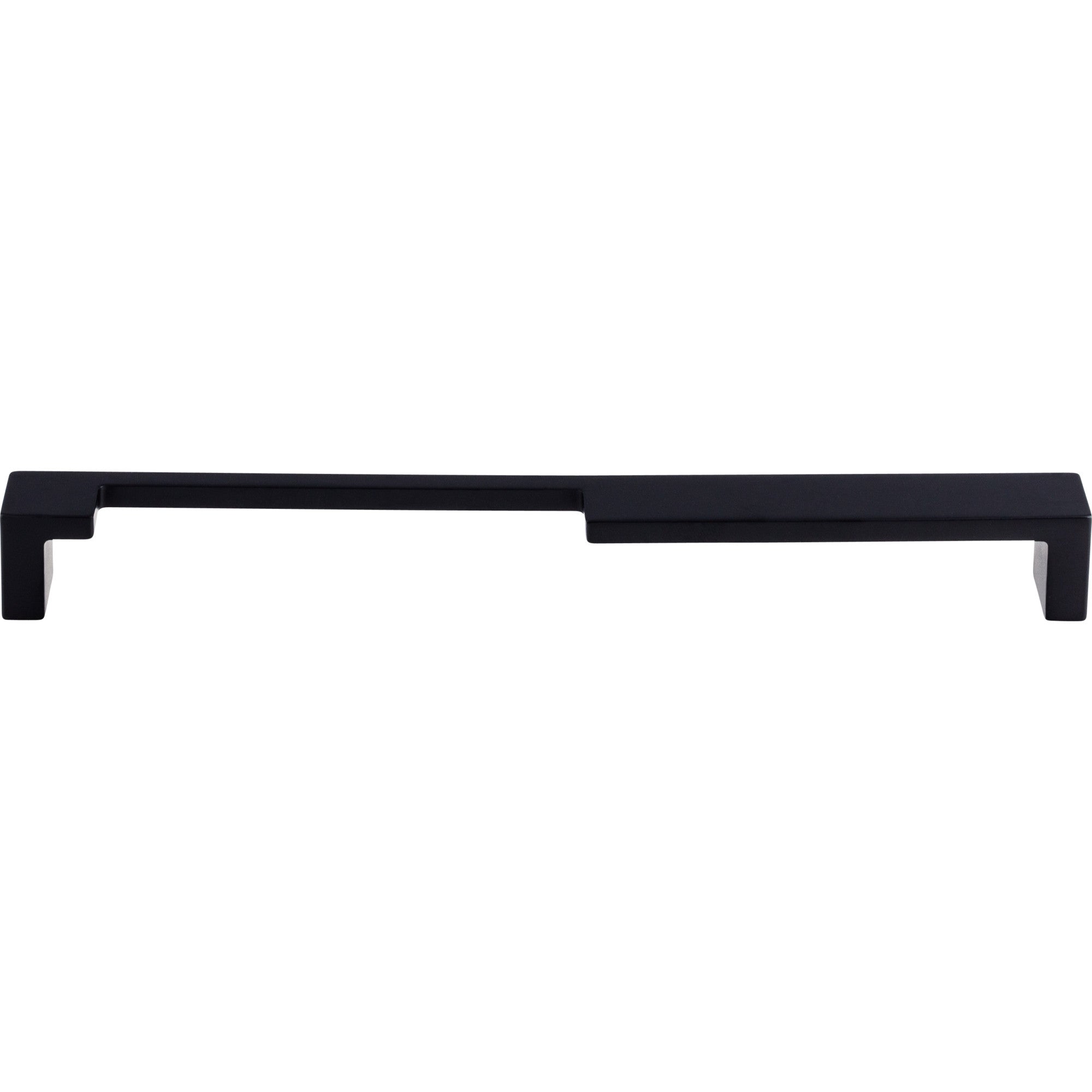 Modern Metro Notch Pull A Bar Pull - Flat Black
